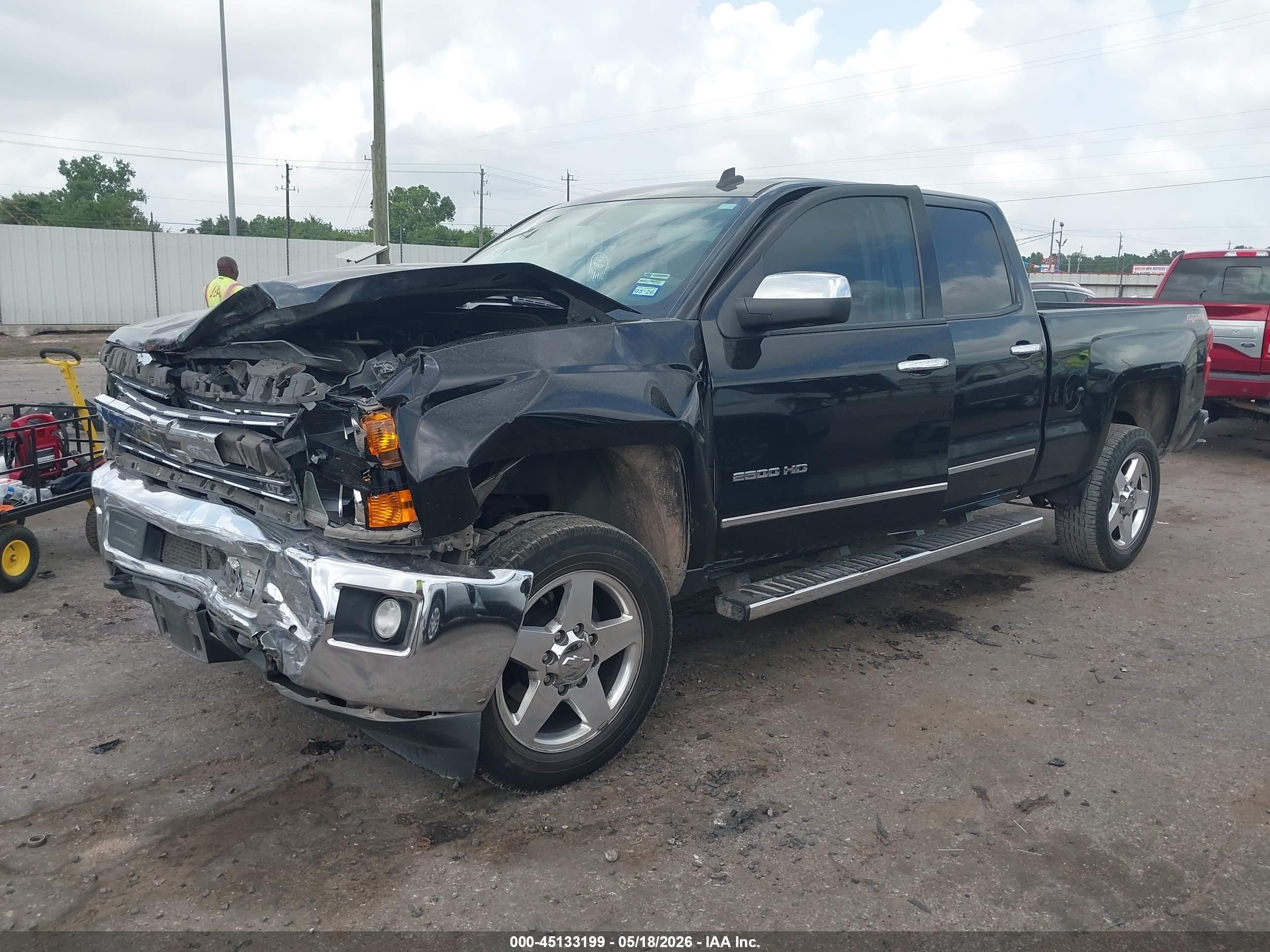 2015 Chevrolet Silverado 2500hd Ltz Black vin: 1GC1KWE87FF149088