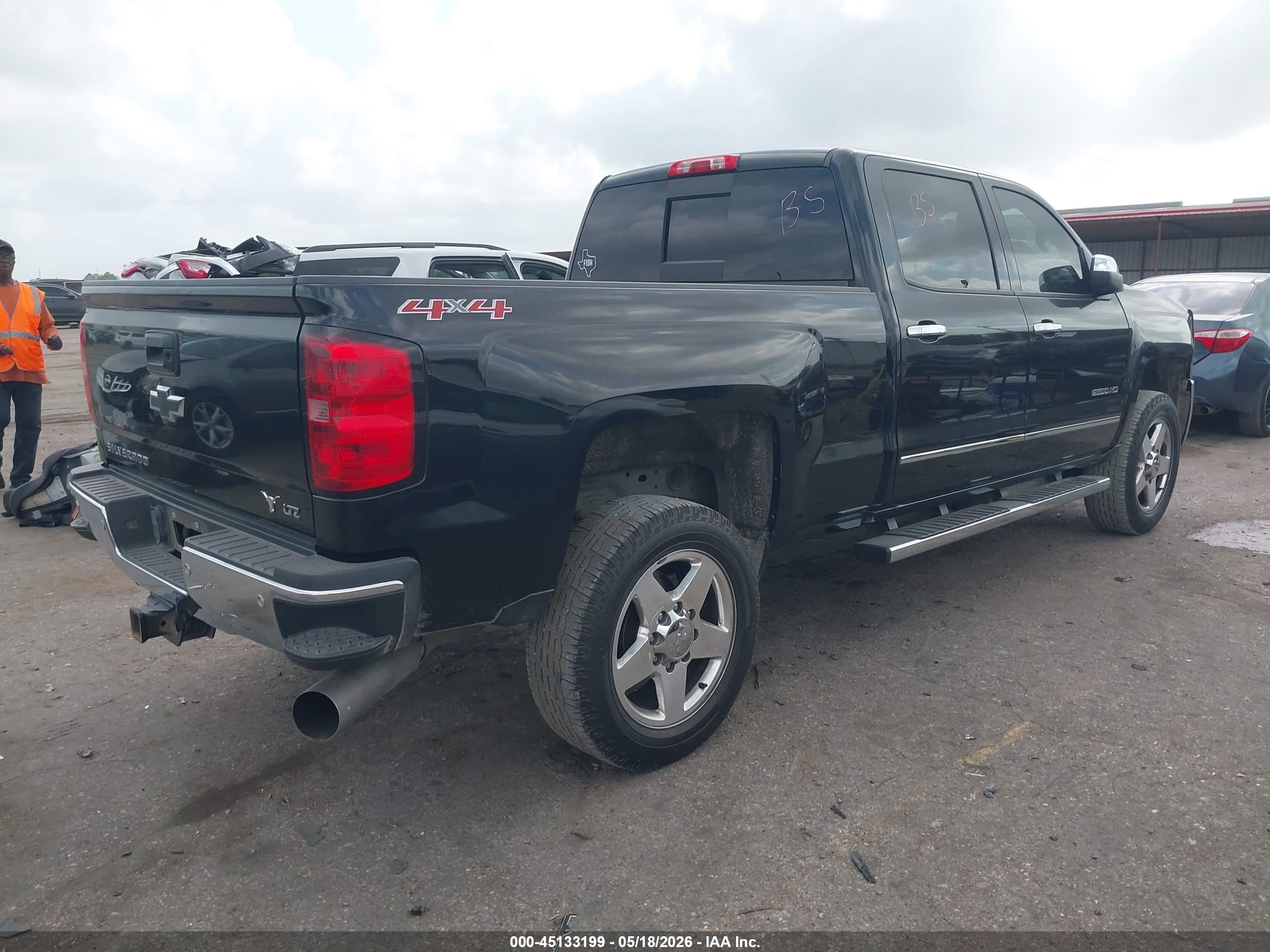 2015 Chevrolet Silverado 2500hd Ltz Black vin: 1GC1KWE87FF149088