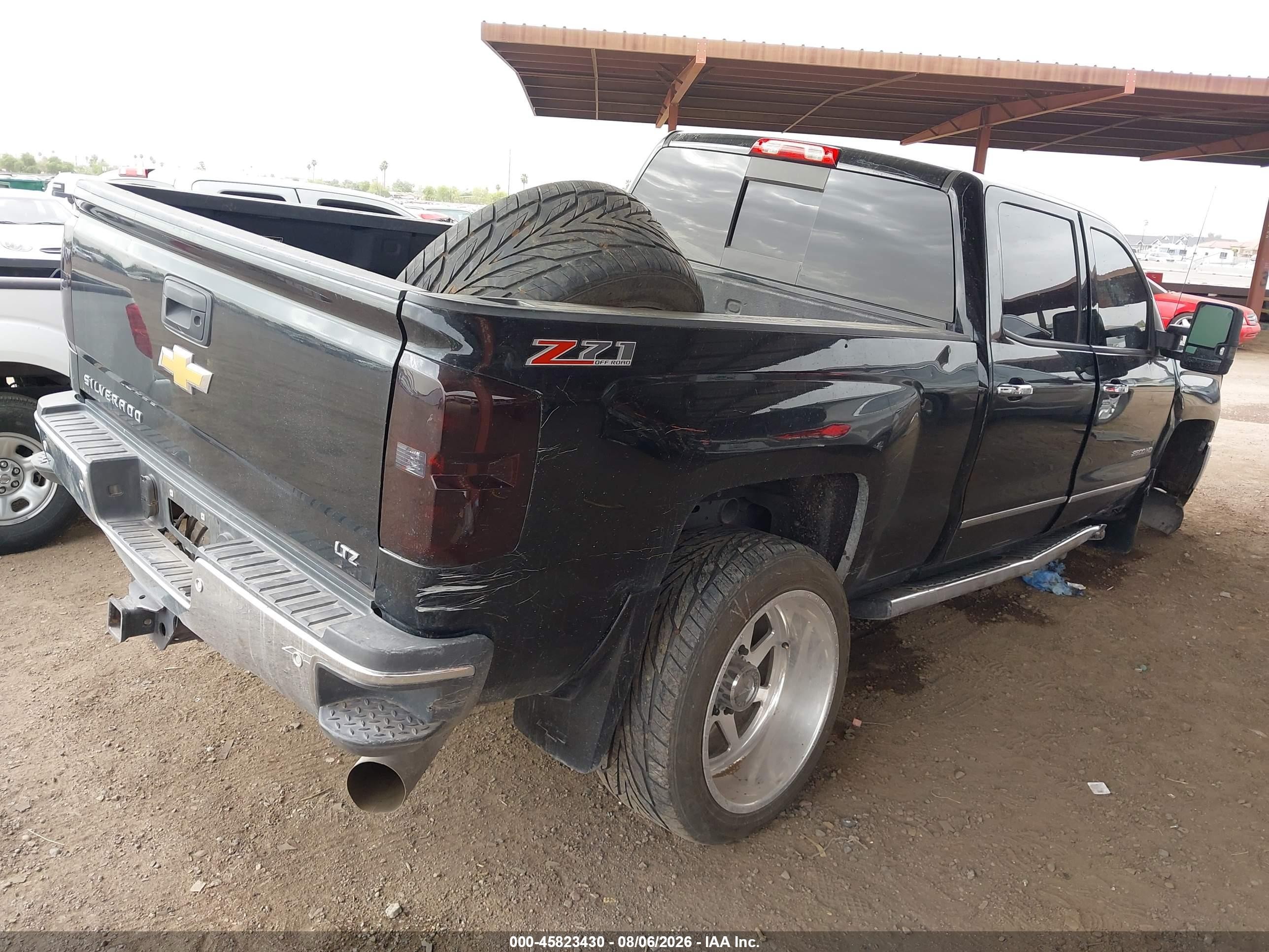 2015 Chevrolet Silverado 2500hd Ltz Black vin: 1GC1KWE87FF163086