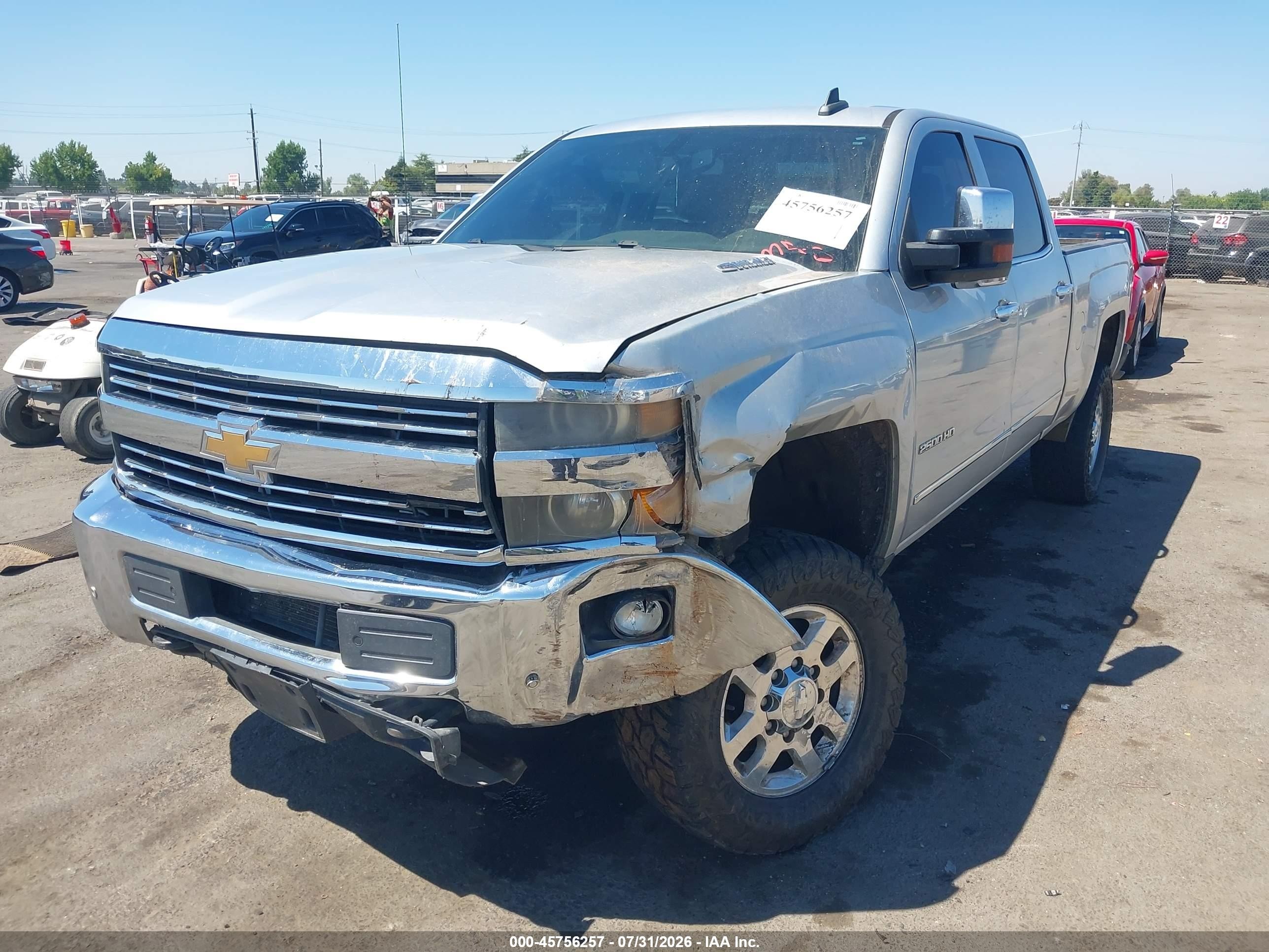 2015 Chevrolet Silverado 2500hd Built After Aug 14 Ltz Серый vin: 1GC1KWE87FF596326