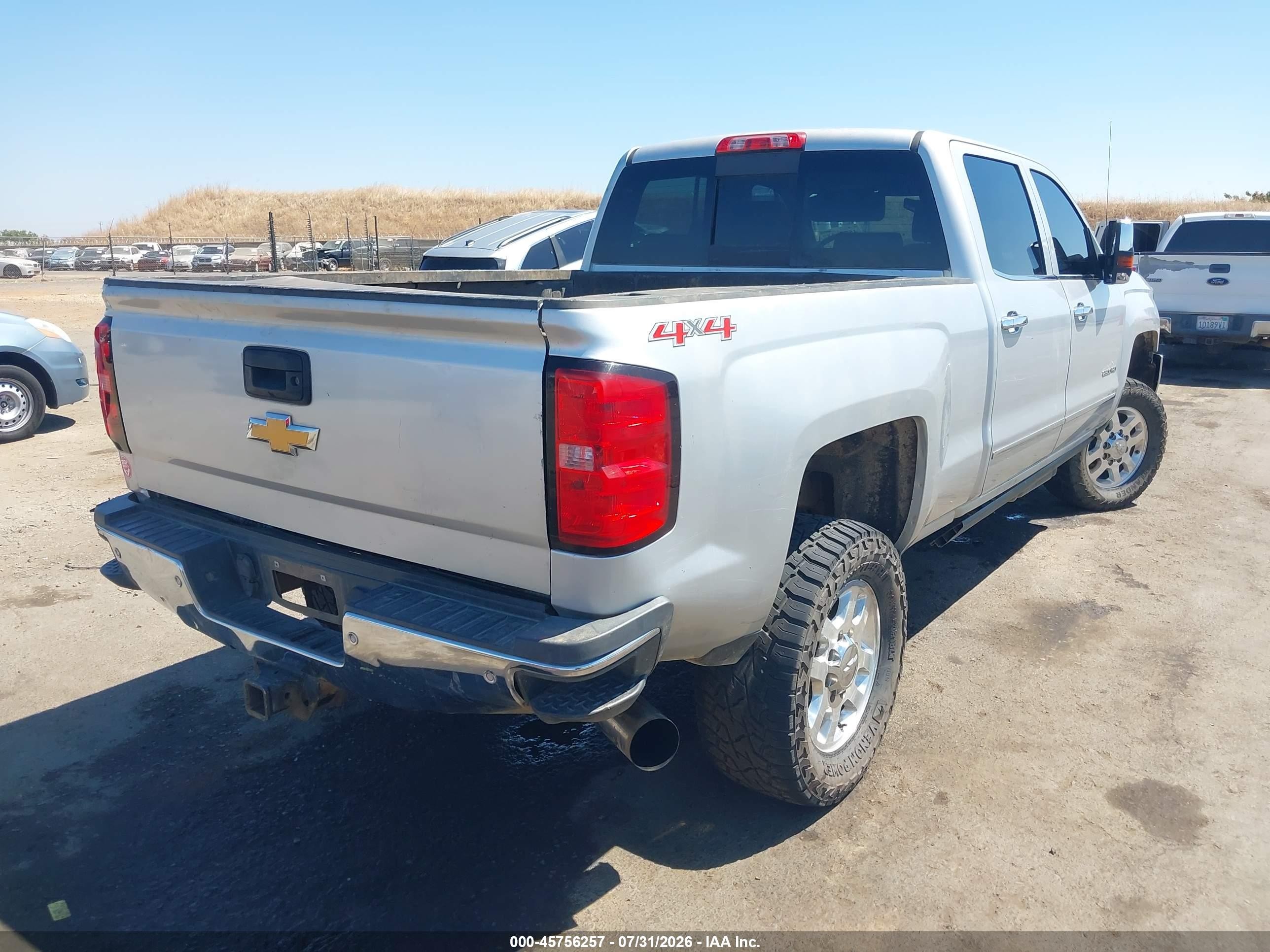 2015 Chevrolet Silverado 2500hd Built After Aug 14 Ltz Серый vin: 1GC1KWE87FF596326
