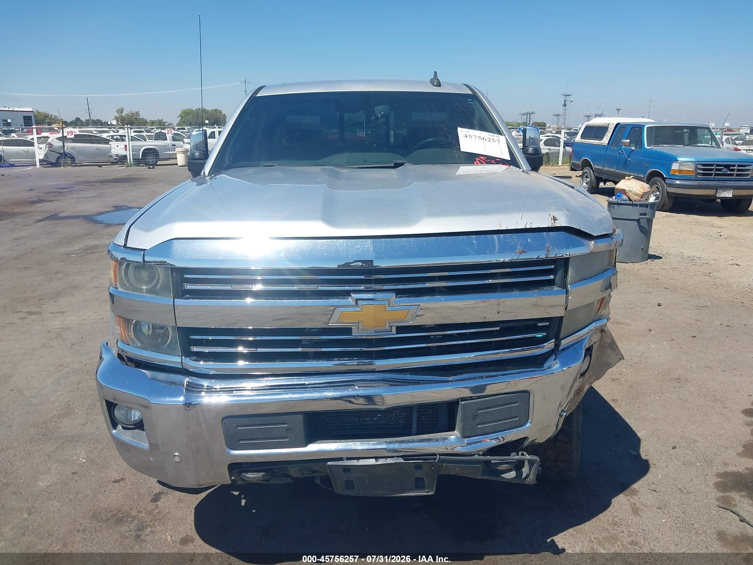 2015 Chevrolet Silverado 2500hd Built After Aug 14 Ltz Серый vin: 1GC1KWE87FF596326