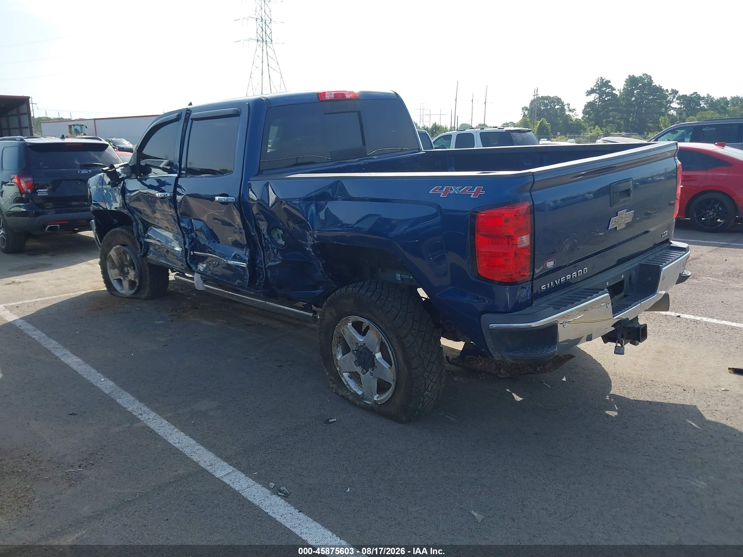 2015 Chevrolet Silverado 2500hd Built After Aug 14 Ltz Blue vin: 1GC1KWE88FF674127