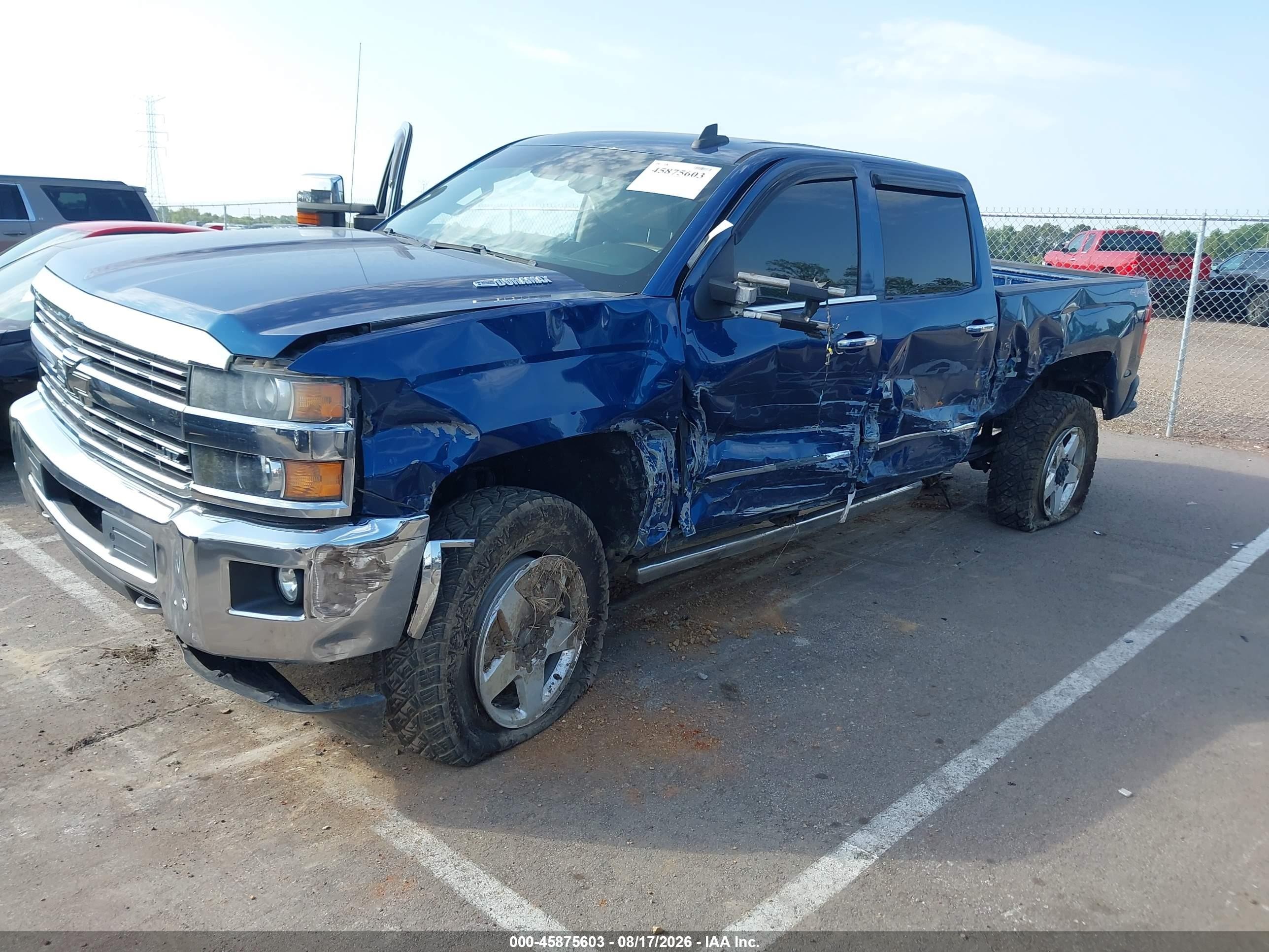 2015 Chevrolet Silverado 2500hd Built After Aug 14 Ltz Blue vin: 1GC1KWE88FF674127