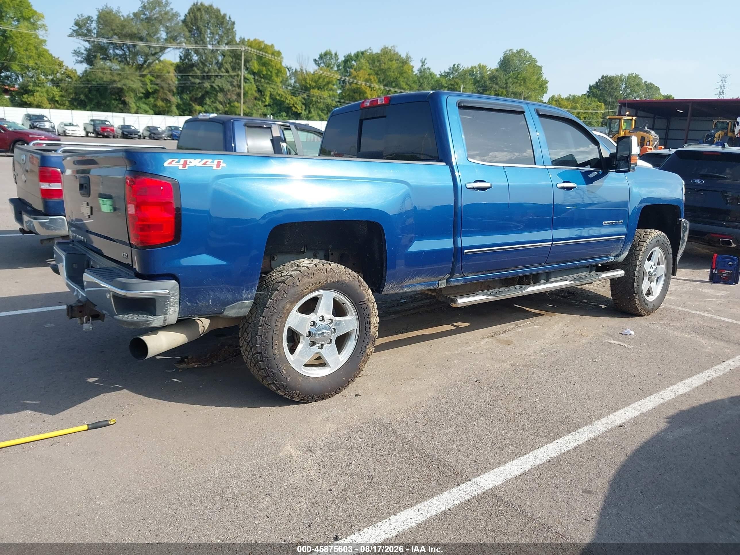 2015 Chevrolet Silverado 2500hd Built After Aug 14 Ltz Blue vin: 1GC1KWE88FF674127