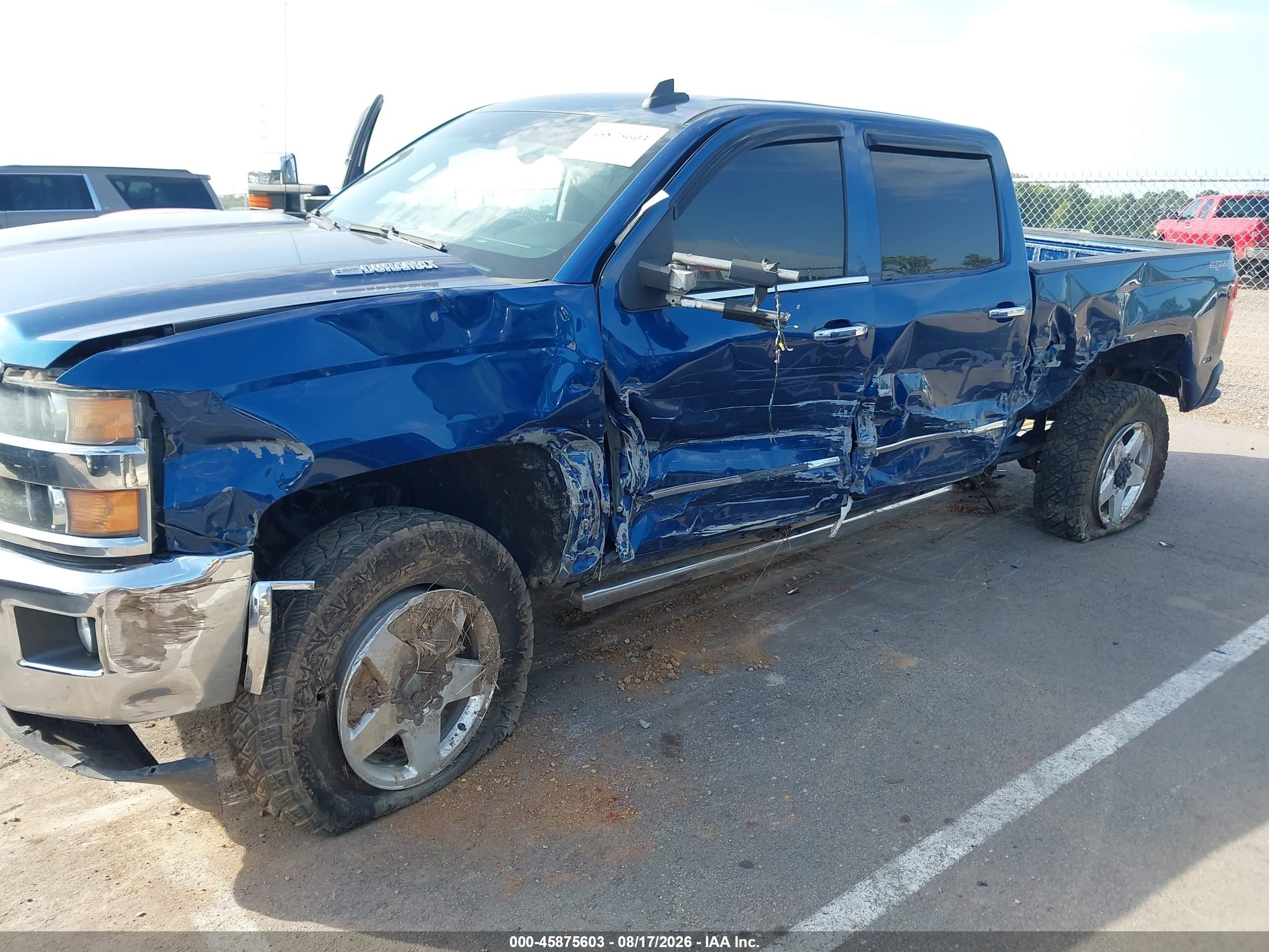 2015 Chevrolet Silverado 2500hd Built After Aug 14 Ltz Blue vin: 1GC1KWE88FF674127