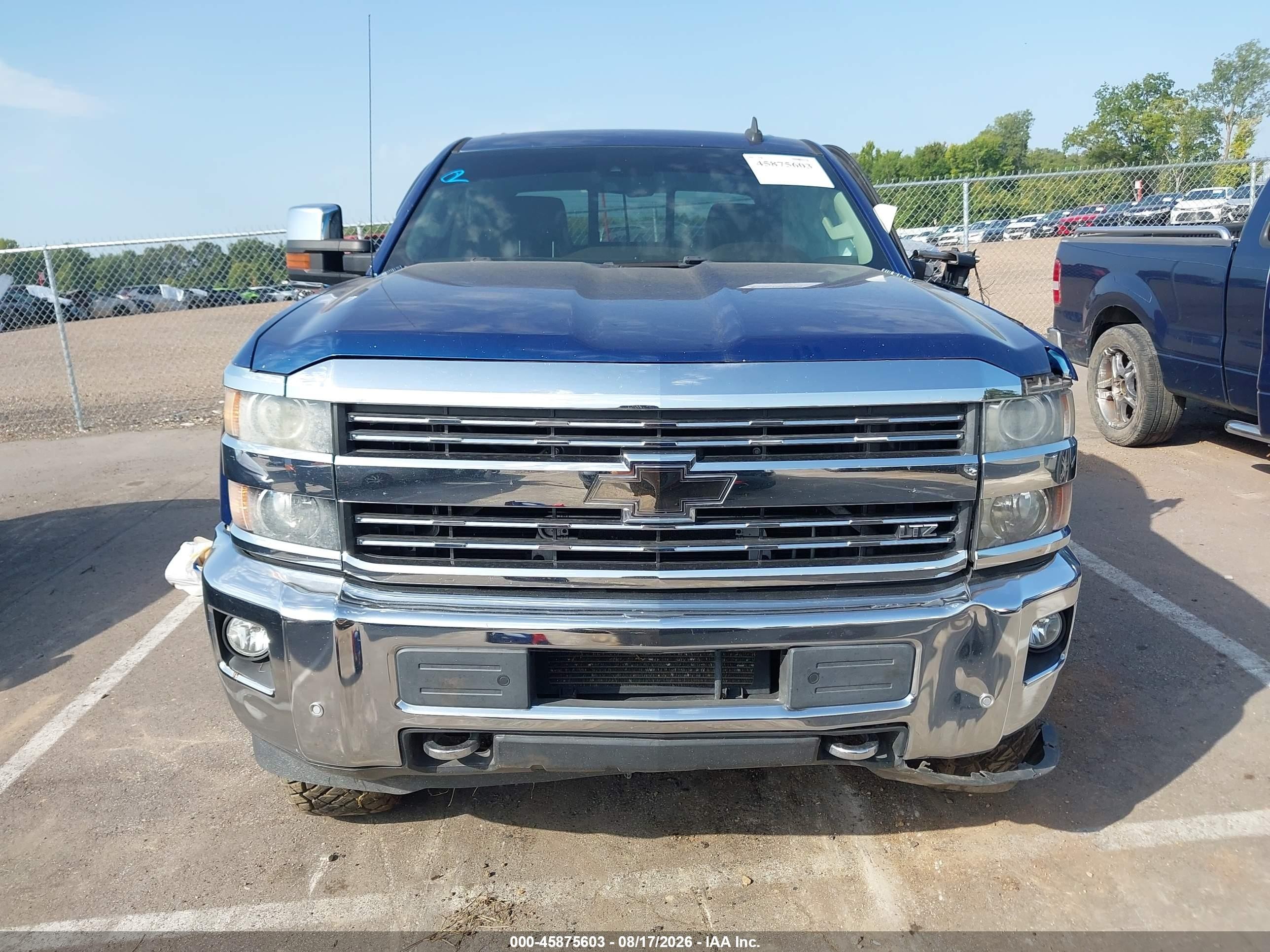 2015 Chevrolet Silverado 2500hd Built After Aug 14 Ltz Blue vin: 1GC1KWE88FF674127