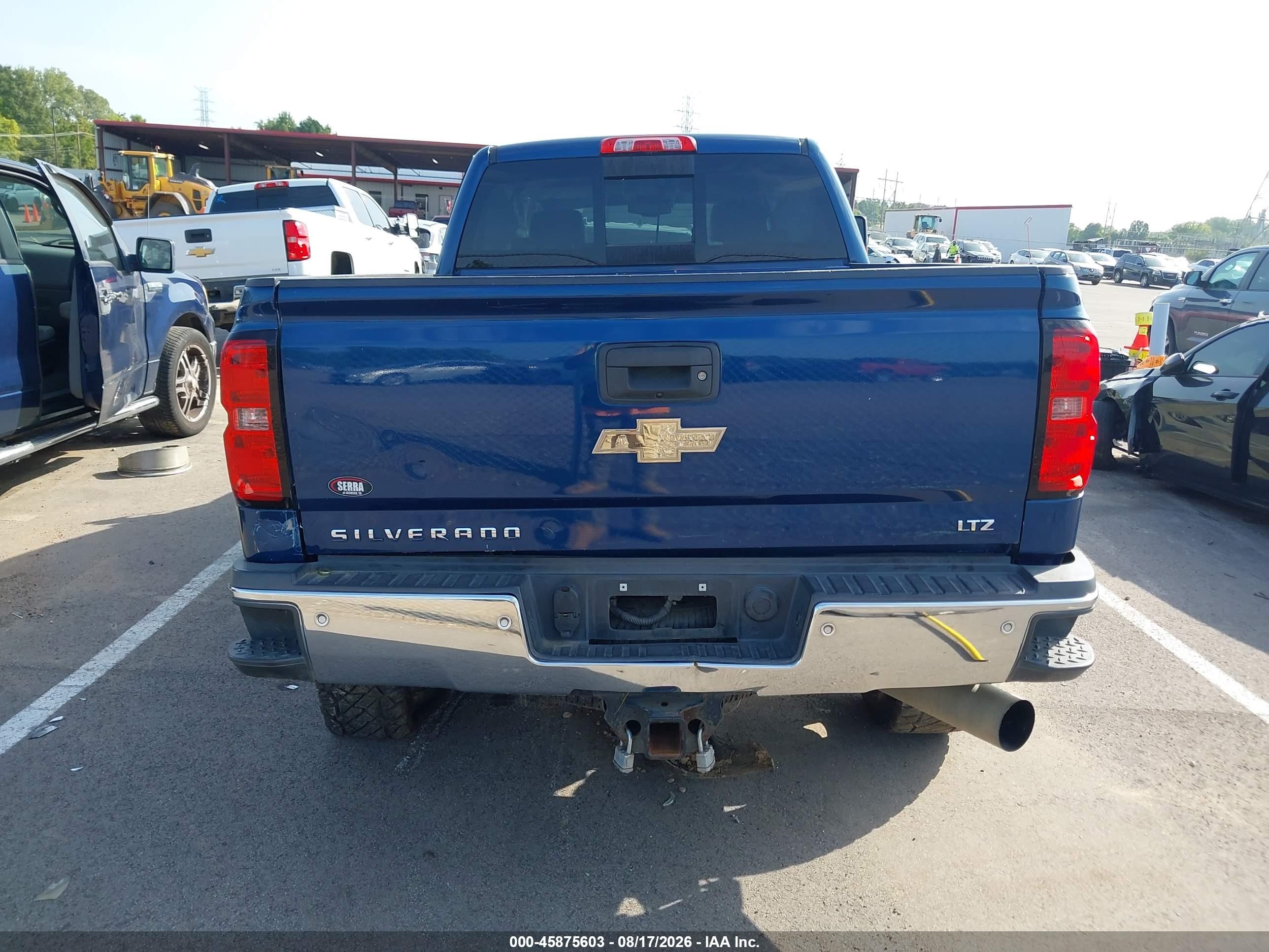 2015 Chevrolet Silverado 2500hd Built After Aug 14 Ltz Blue vin: 1GC1KWE88FF674127