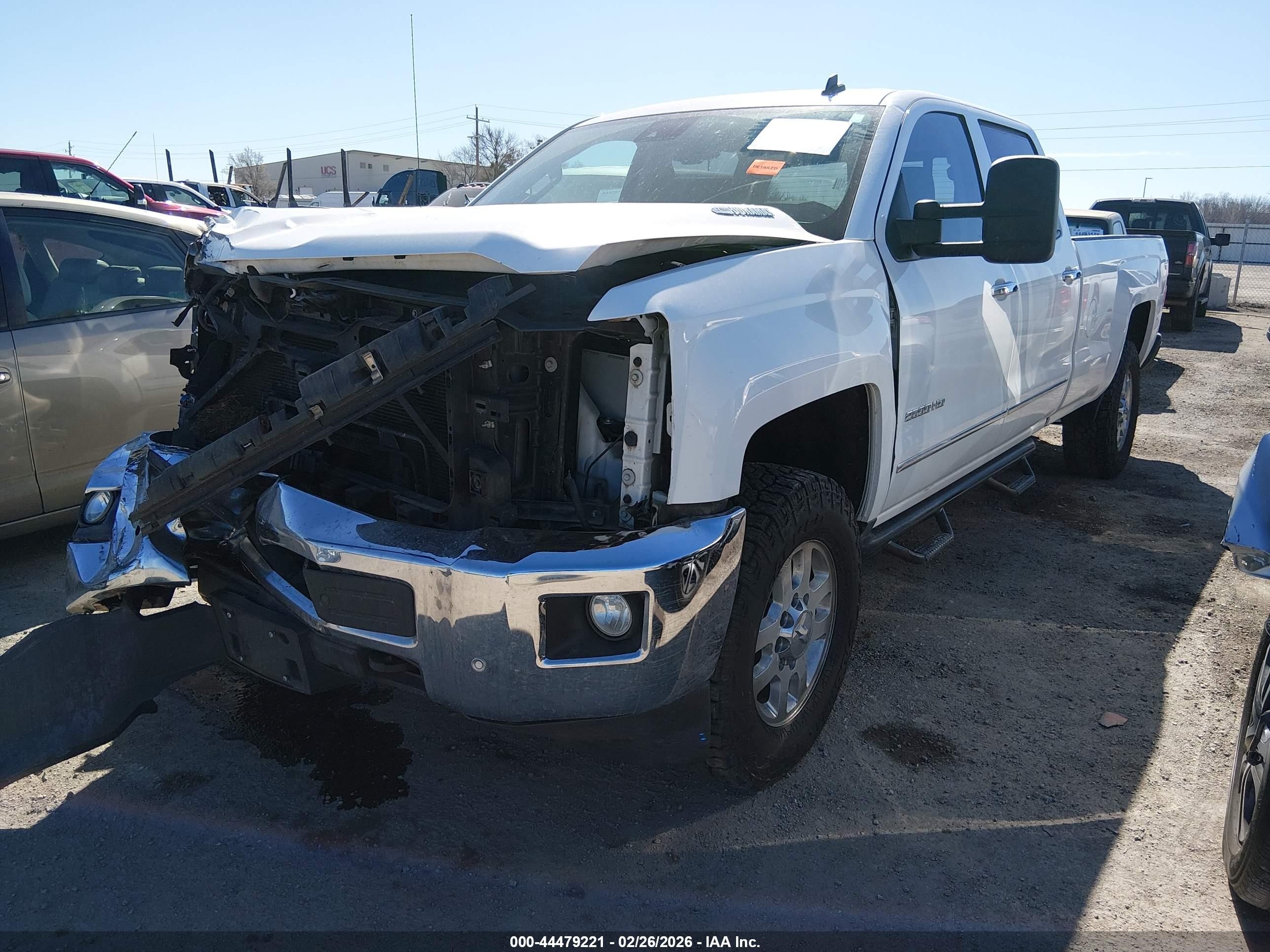 2015 Chevrolet Silverado 2500hd Ltz White vin: 1GC1KWE8XFF175443