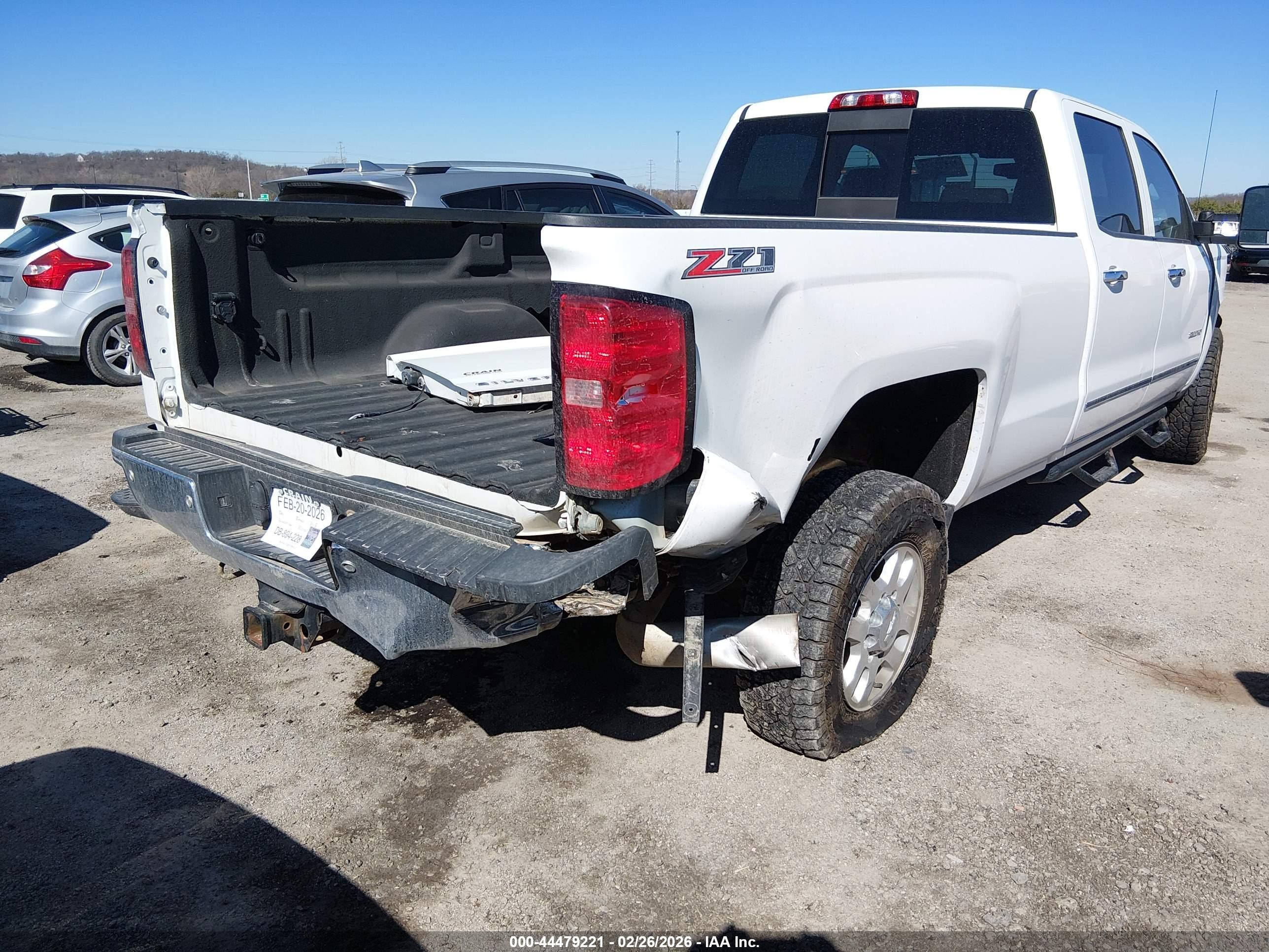 2015 Chevrolet Silverado 2500hd Ltz White vin: 1GC1KWE8XFF175443