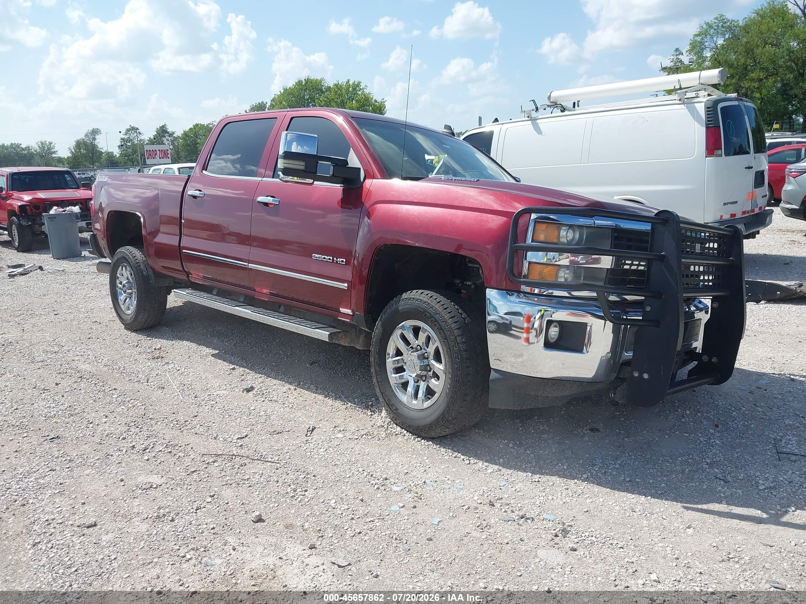 2015 Chevrolet Silverado 2500hd Built After Aug 14 Ltz Maroon vin: 1GC1KWE8XFF527193