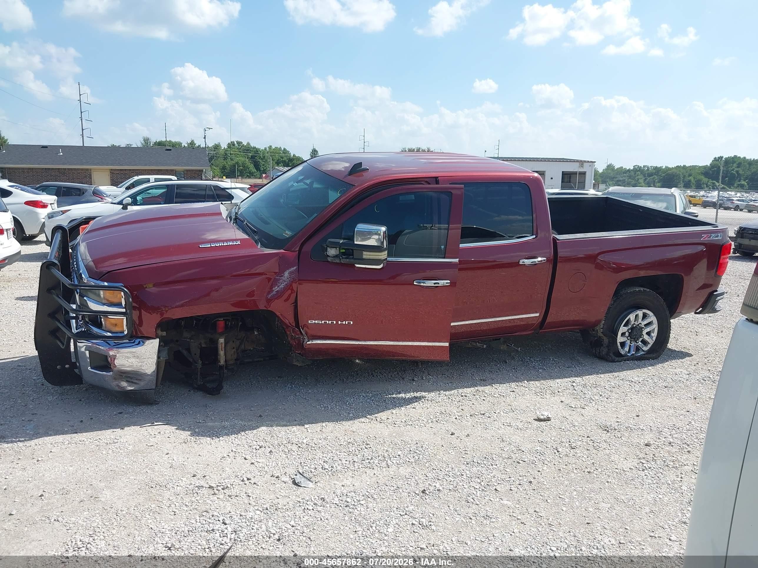 2015 Chevrolet Silverado 2500hd Built After Aug 14 Ltz Maroon vin: 1GC1KWE8XFF527193