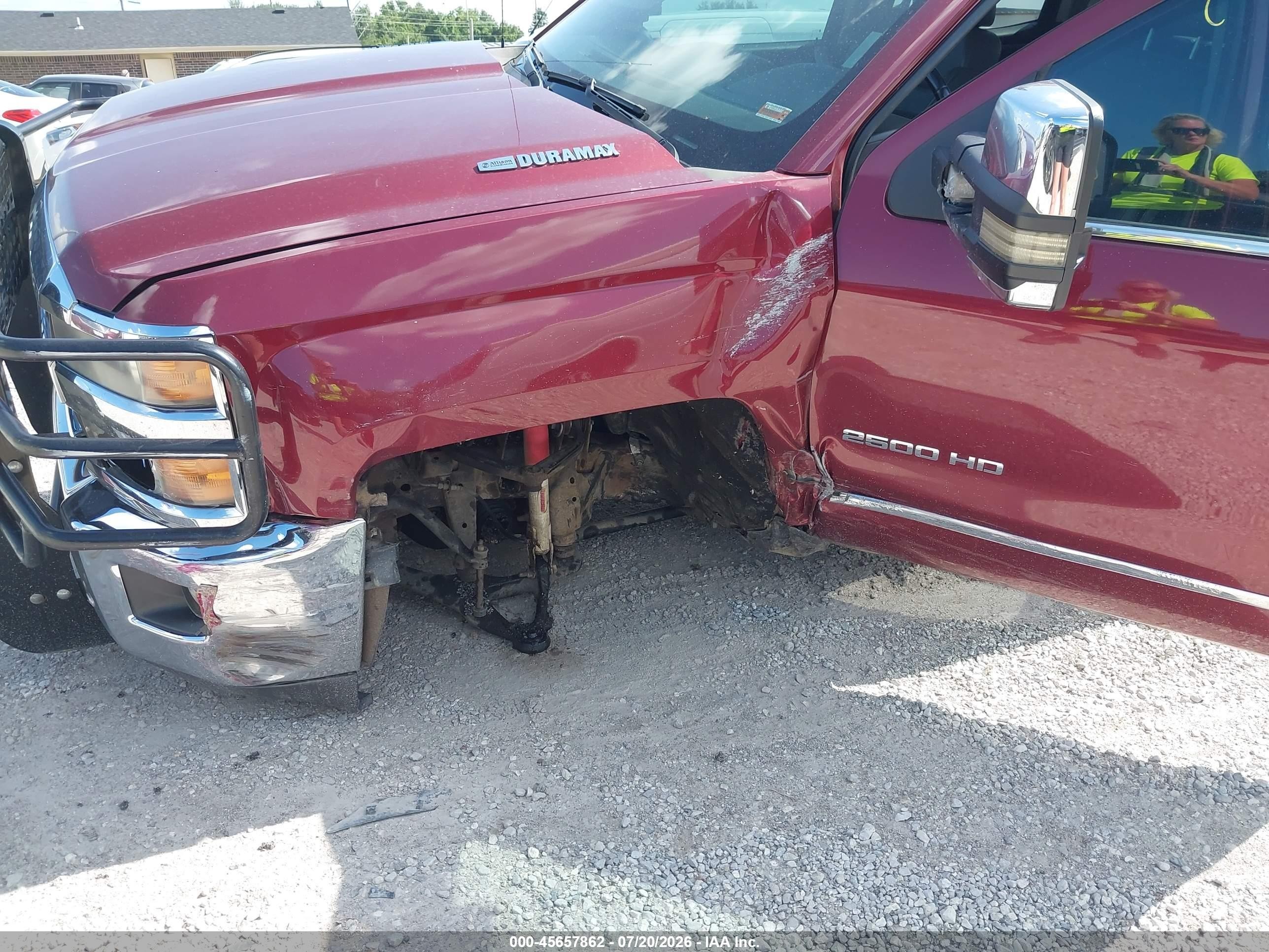 2015 Chevrolet Silverado 2500hd Built After Aug 14 Ltz Maroon vin: 1GC1KWE8XFF527193