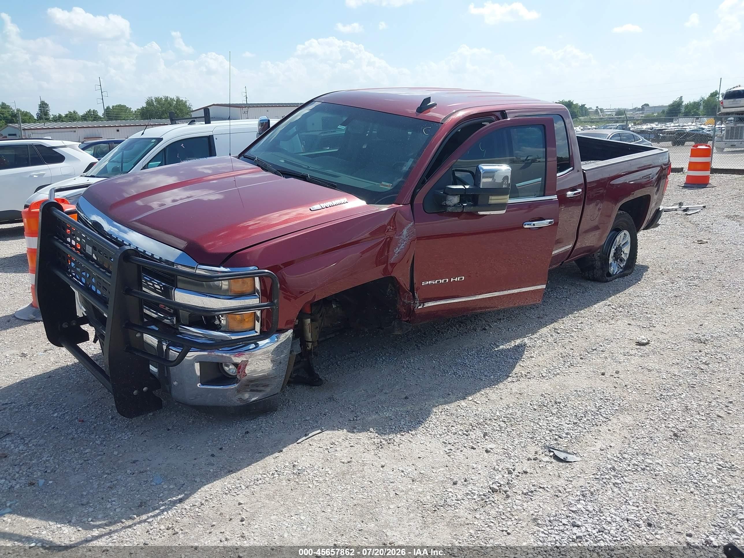 2015 Chevrolet Silverado 2500hd Built After Aug 14 Ltz Maroon vin: 1GC1KWE8XFF527193