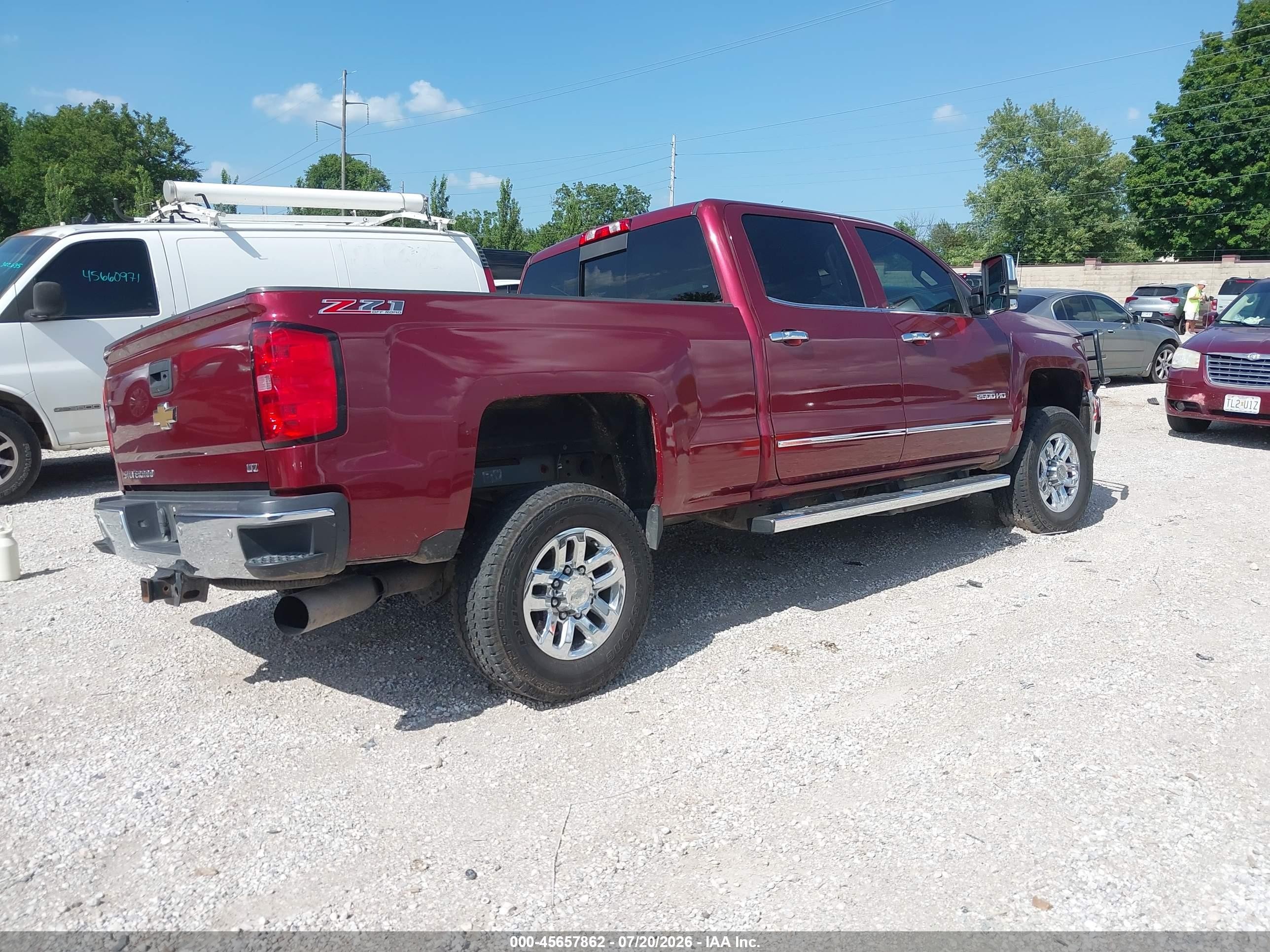 2015 Chevrolet Silverado 2500hd Built After Aug 14 Ltz Maroon vin: 1GC1KWE8XFF527193