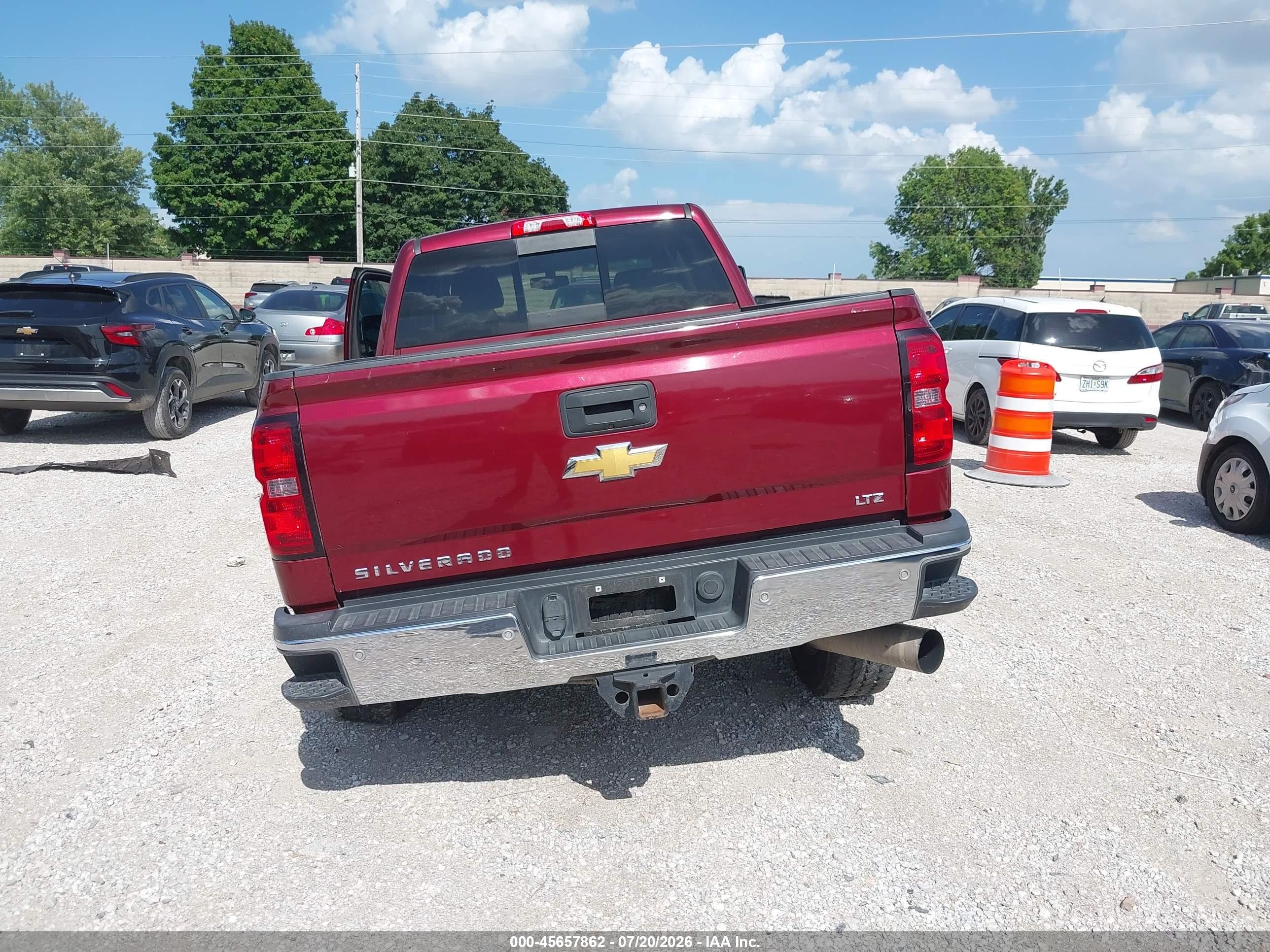 2015 Chevrolet Silverado 2500hd Built After Aug 14 Ltz Maroon vin: 1GC1KWE8XFF527193