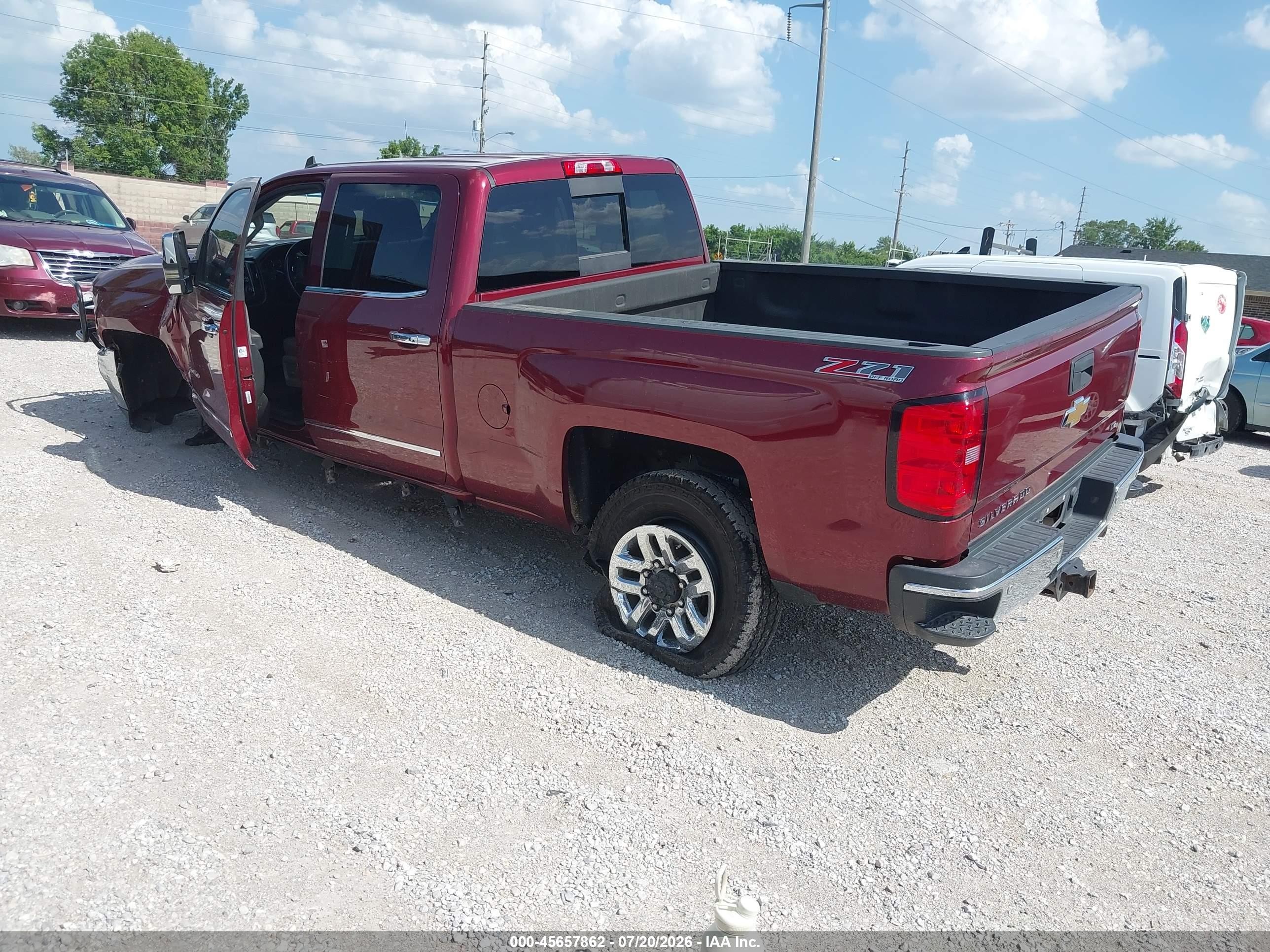 2015 Chevrolet Silverado 2500hd Built After Aug 14 Ltz Maroon vin: 1GC1KWE8XFF527193