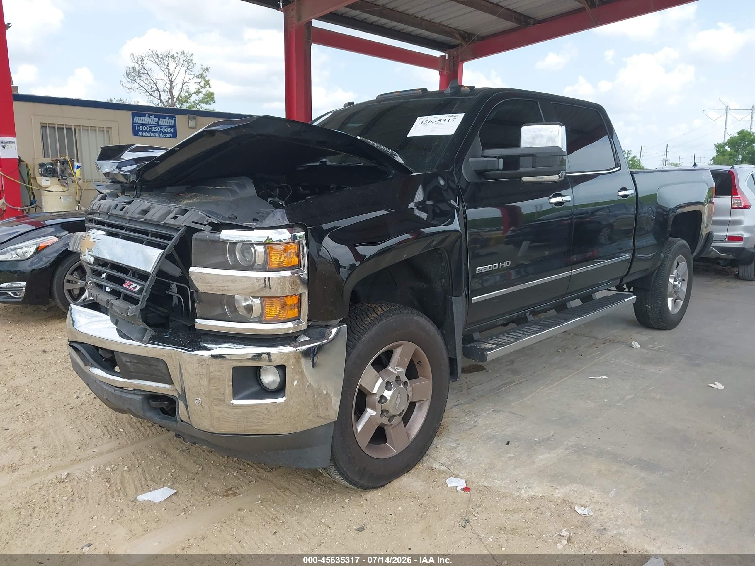 2015 Chevrolet Silverado 2500hd Built After Aug 14 Ltz Black vin: 1GC1KWE8XFF553101