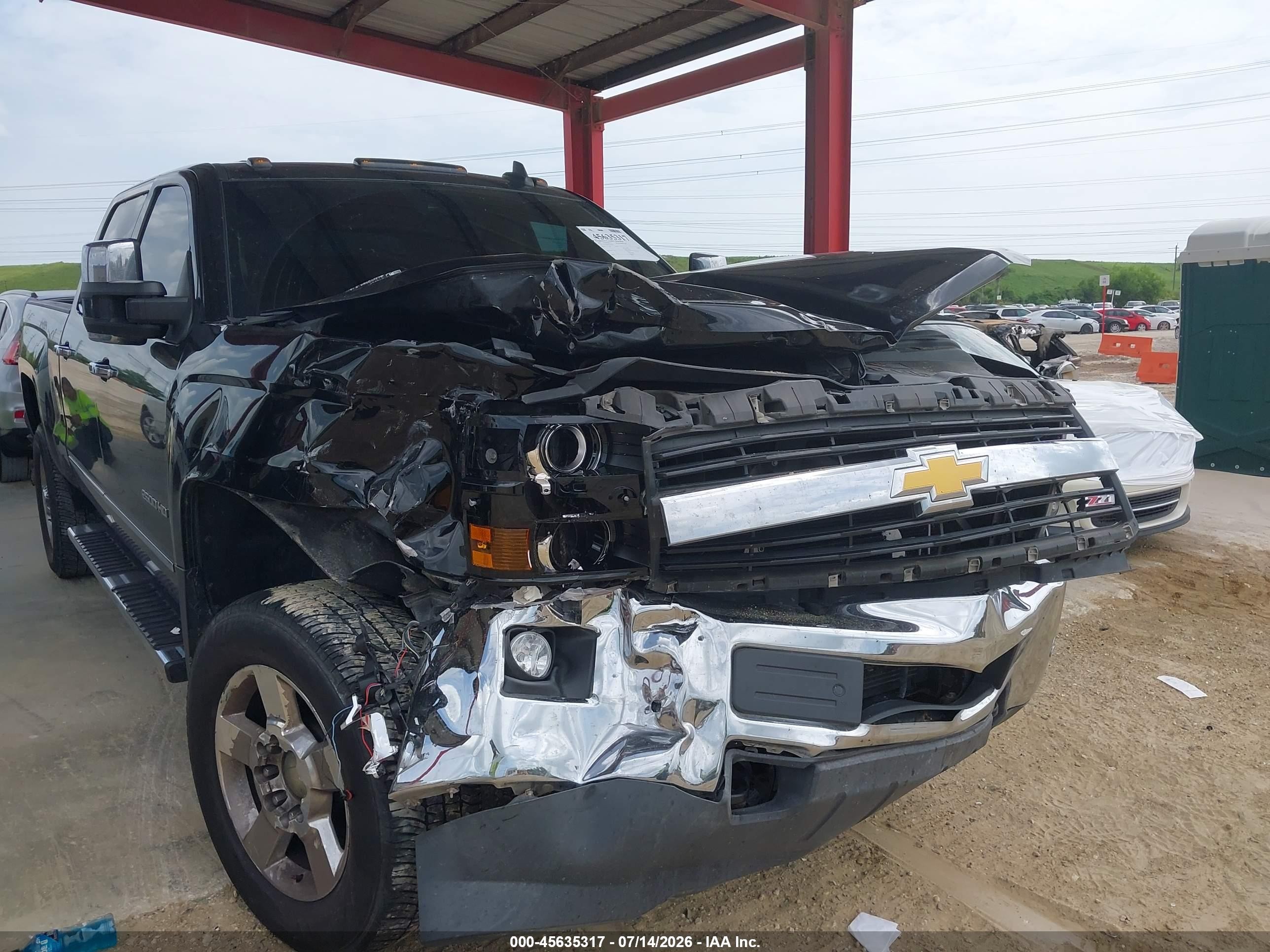 2015 Chevrolet Silverado 2500hd Built After Aug 14 Ltz Black vin: 1GC1KWE8XFF553101