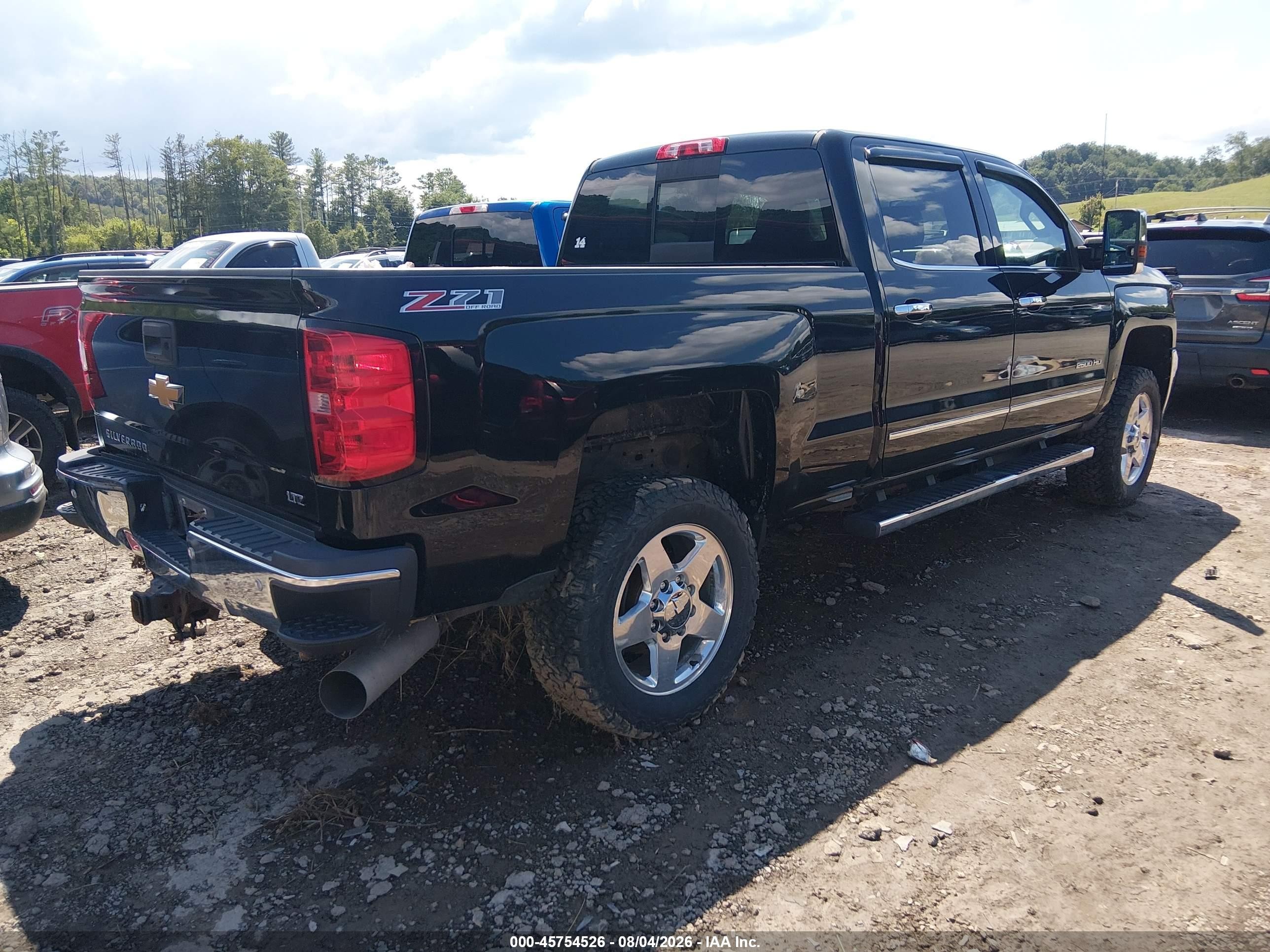2015 Chevrolet Silverado 2500hd Built After Aug 14 Ltz Black vin: 1GC1KWE8XFF631392
