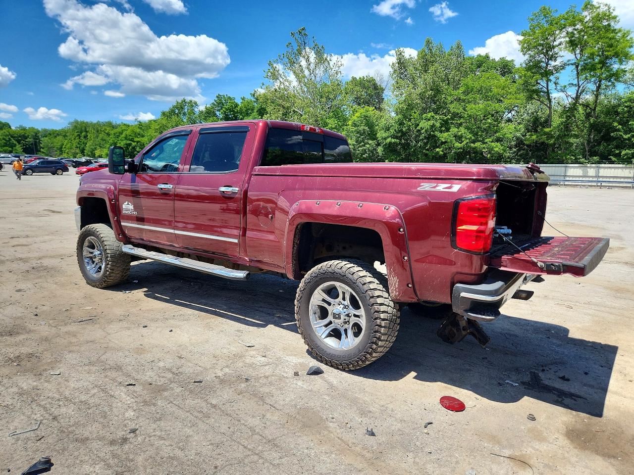 2015 Chevrolet Silverado K2500 Heavy Duty Ltz Burgundy vin: 1GC1KWEG0FF194641