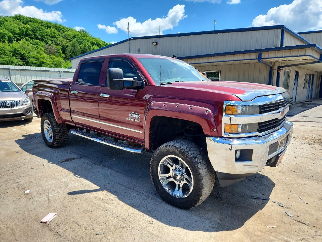 2015 Chevrolet Silverado K2500 Heavy Duty Ltz Burgundy vin: 1GC1KWEG0FF194641