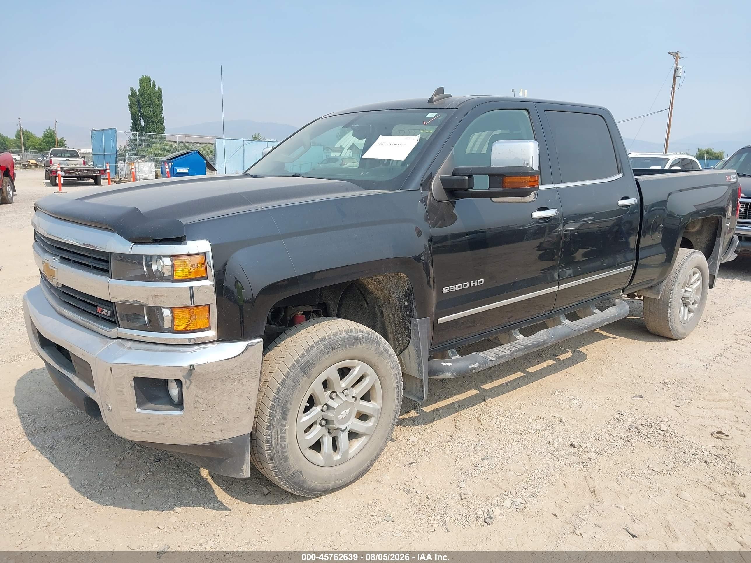 2015 Chevrolet Silverado 2500hd Built After Aug 14 Ltz Black vin: 1GC1KWEG0FF525590