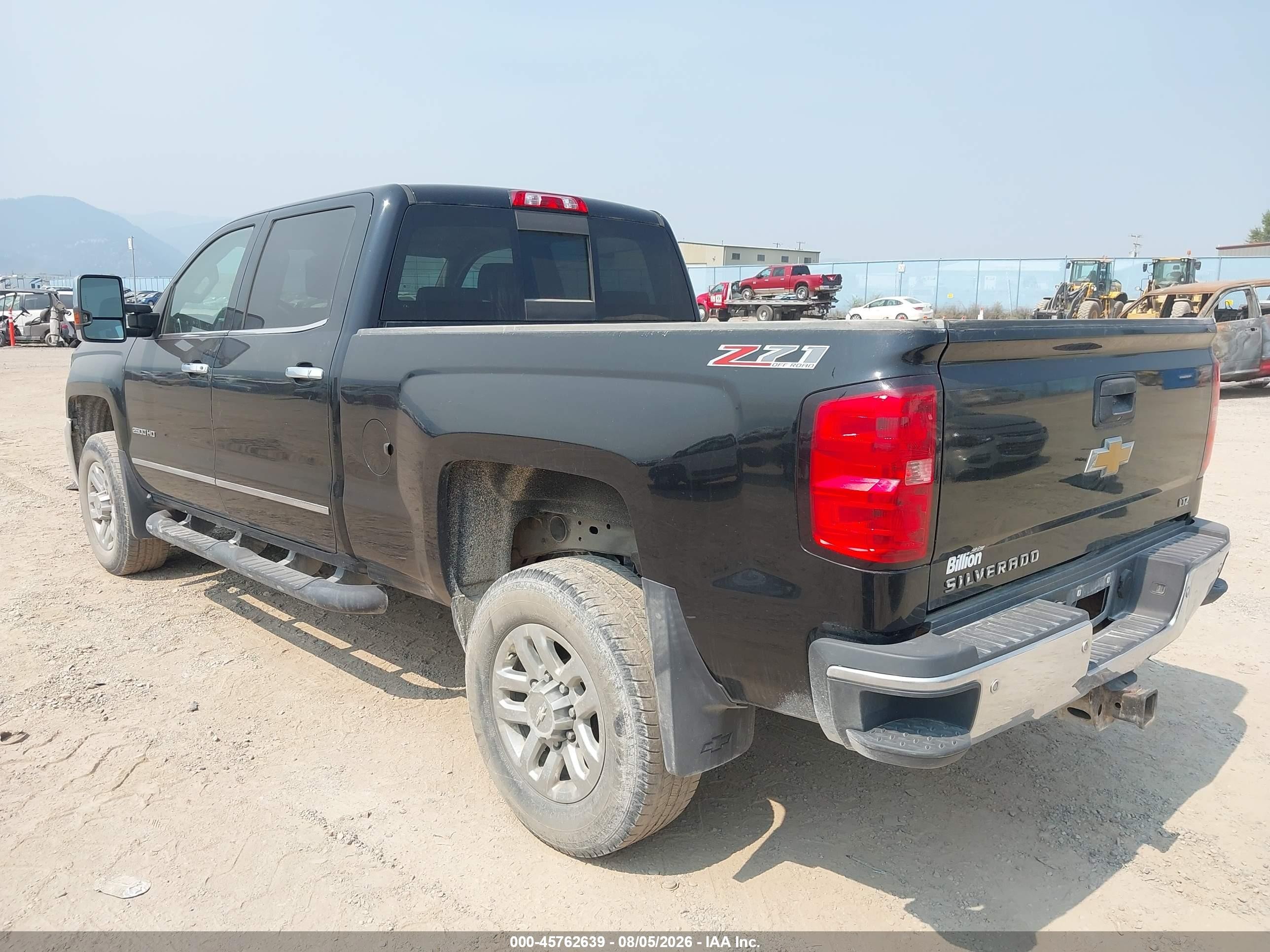 2015 Chevrolet Silverado 2500hd Built After Aug 14 Ltz Black vin: 1GC1KWEG0FF525590