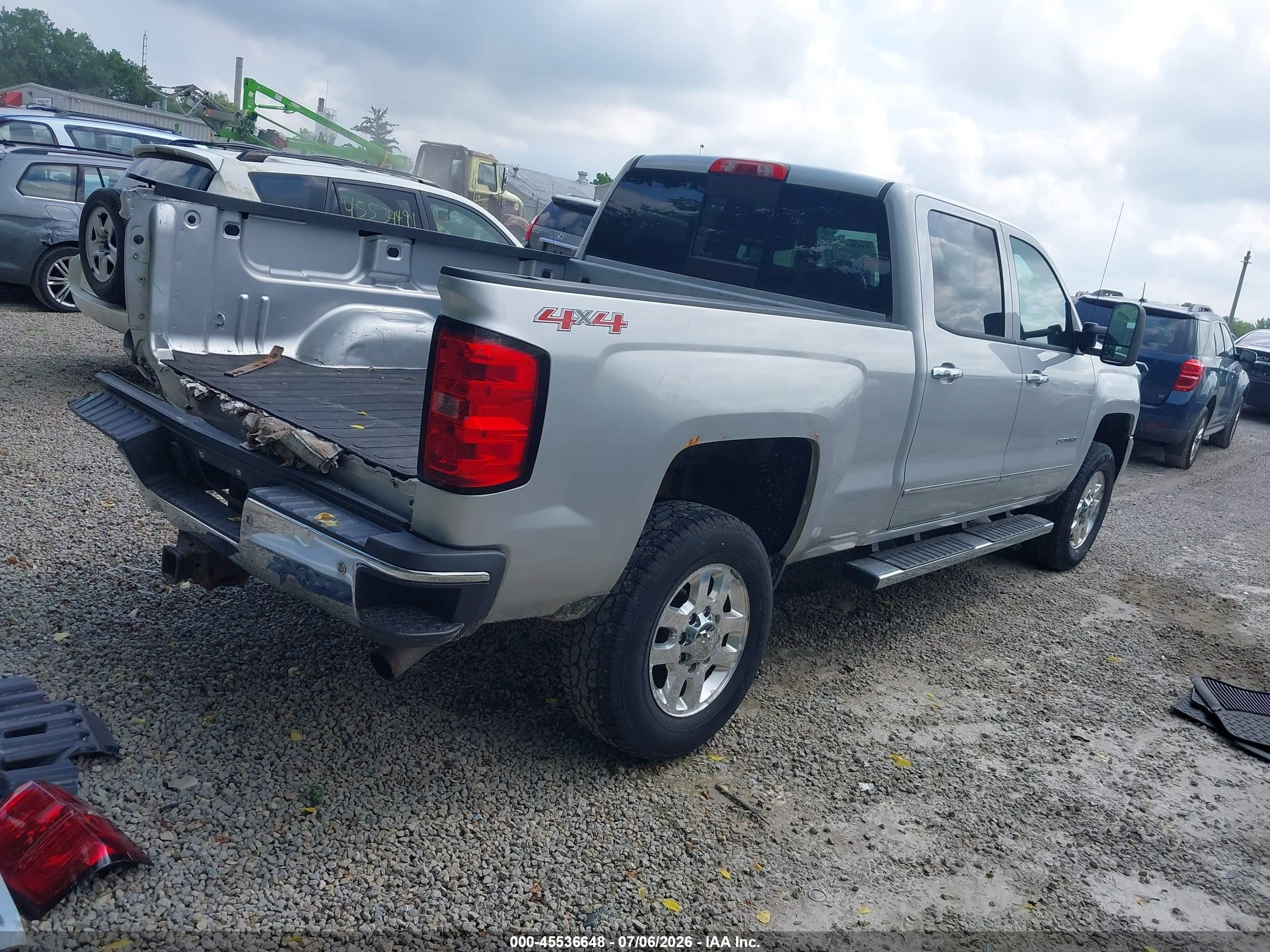 2015 Chevrolet Silverado 2500hd Ltz Silver vin: 1GC1KWEG8FF138544