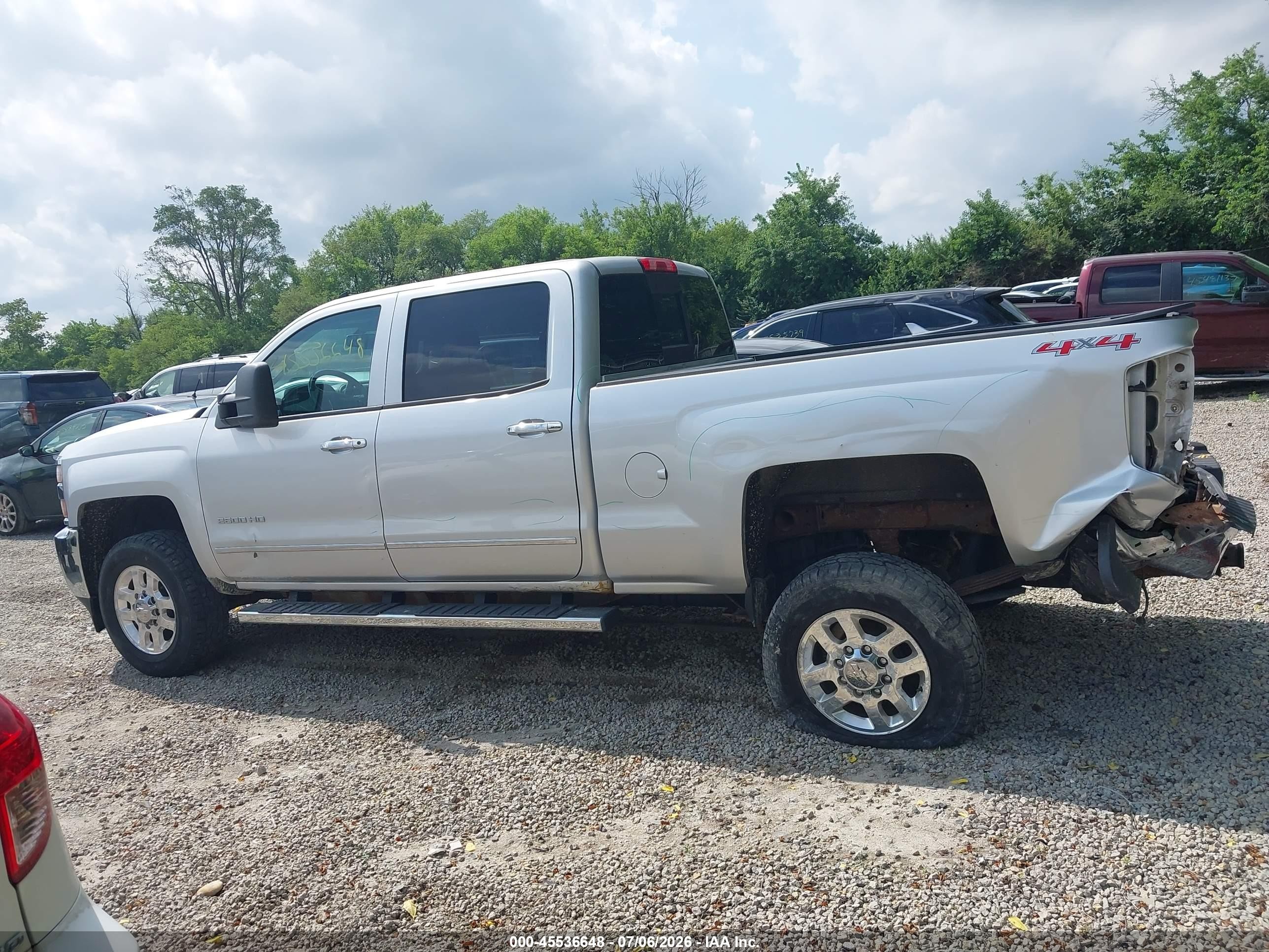 2015 Chevrolet Silverado 2500hd Ltz Silver vin: 1GC1KWEG8FF138544