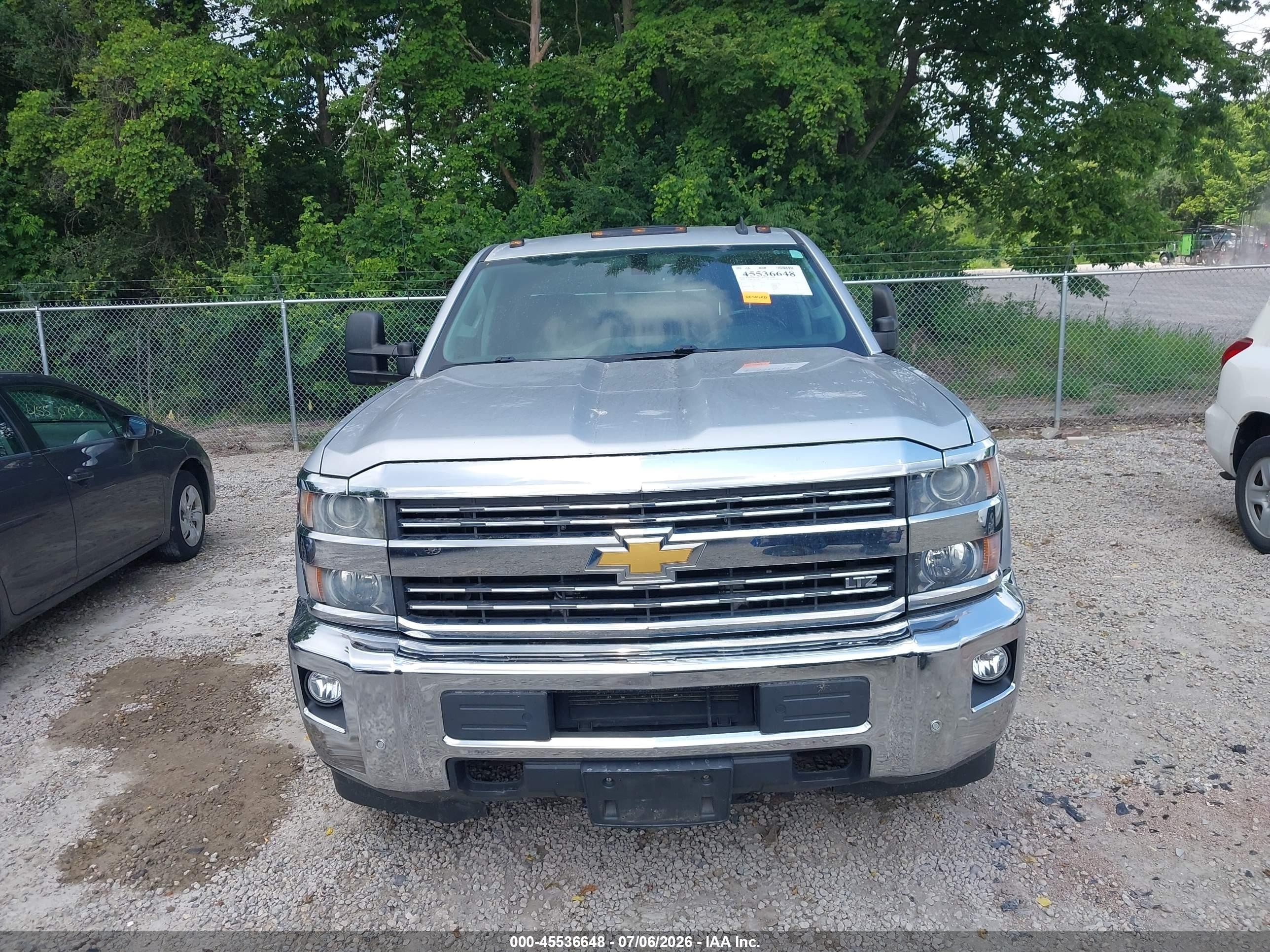 2015 Chevrolet Silverado 2500hd Ltz Silver vin: 1GC1KWEG8FF138544