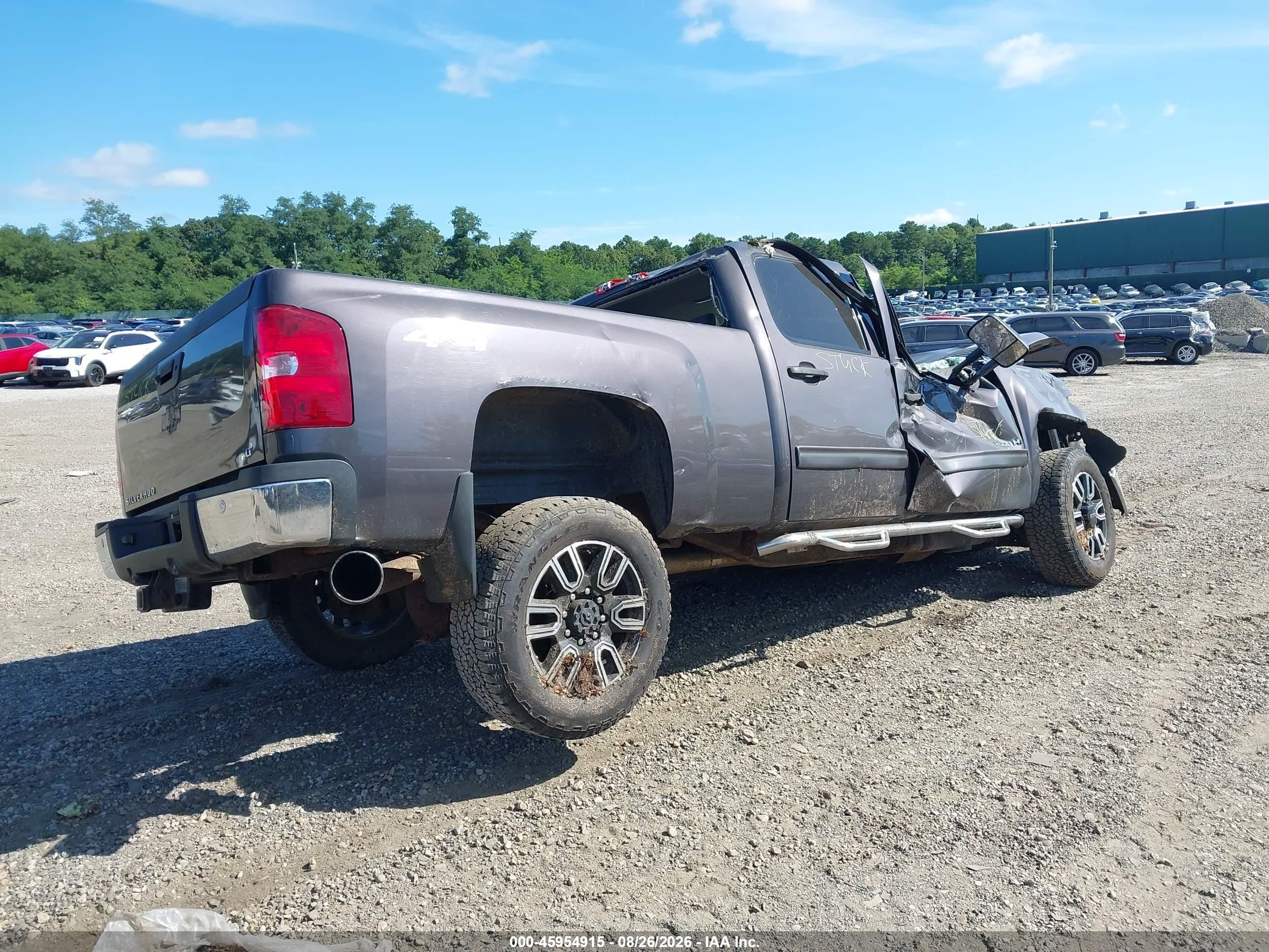 2011 Chevrolet Silverado 2500hd Lt Gray vin: 1GC1KXC80BF136024