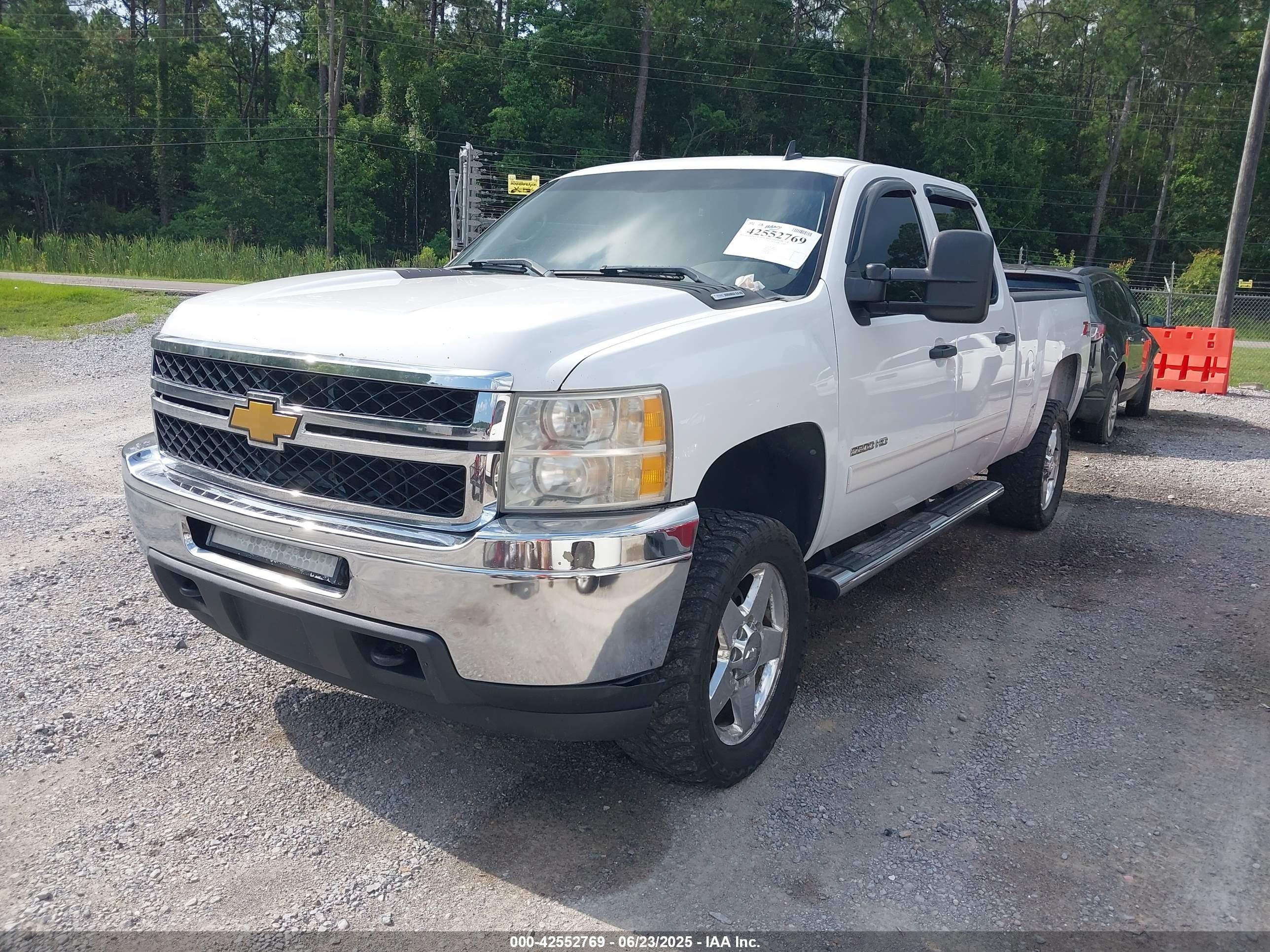 2011 Chevrolet Silverado 2500hd Lt White vin: 1GC1KXC82BF113408