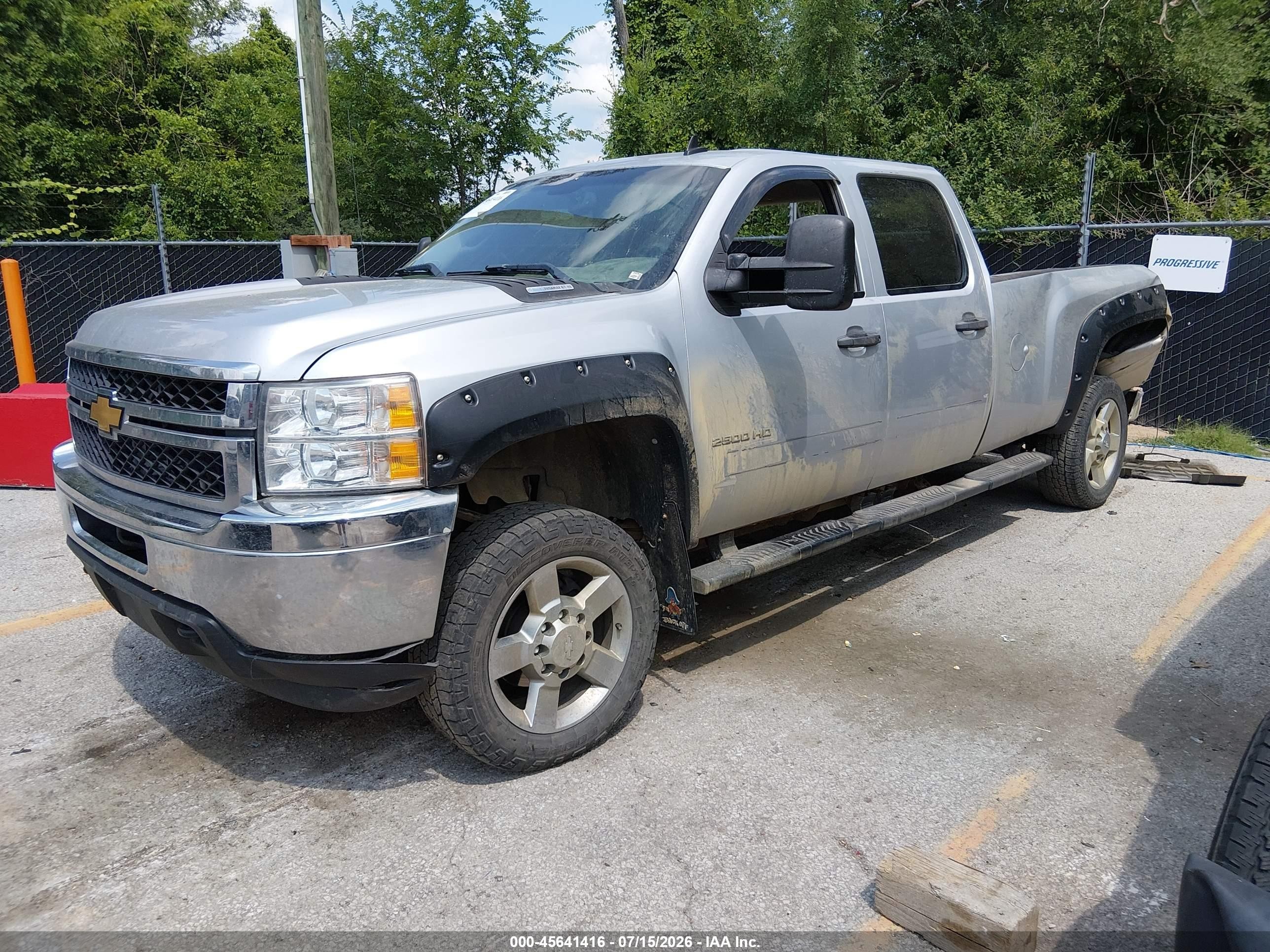 2012 Chevrolet Silverado 2500hd Lt Silver vin: 1GC1KXC82CF169303