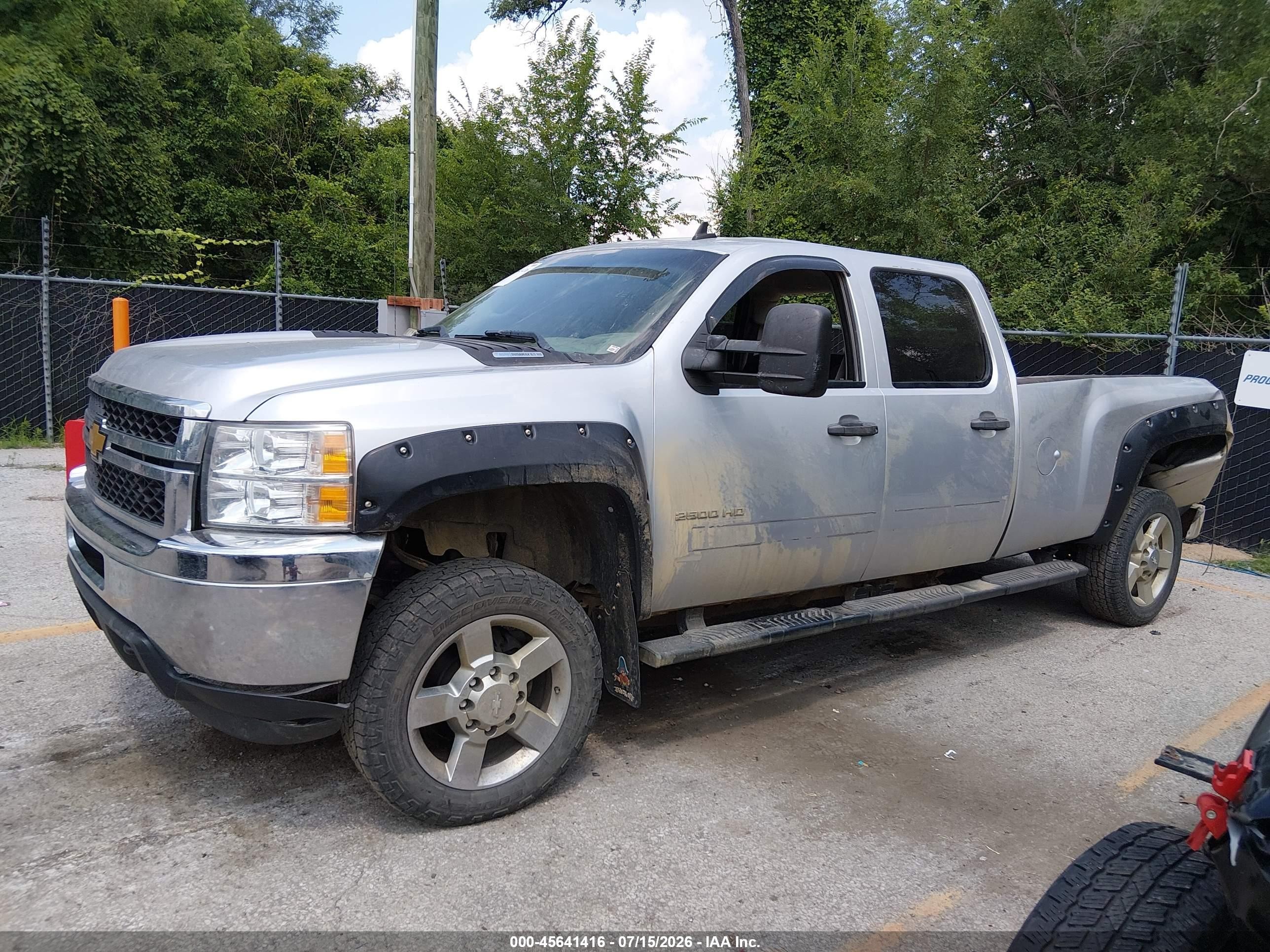 2012 Chevrolet Silverado 2500hd Lt Silver vin: 1GC1KXC82CF169303