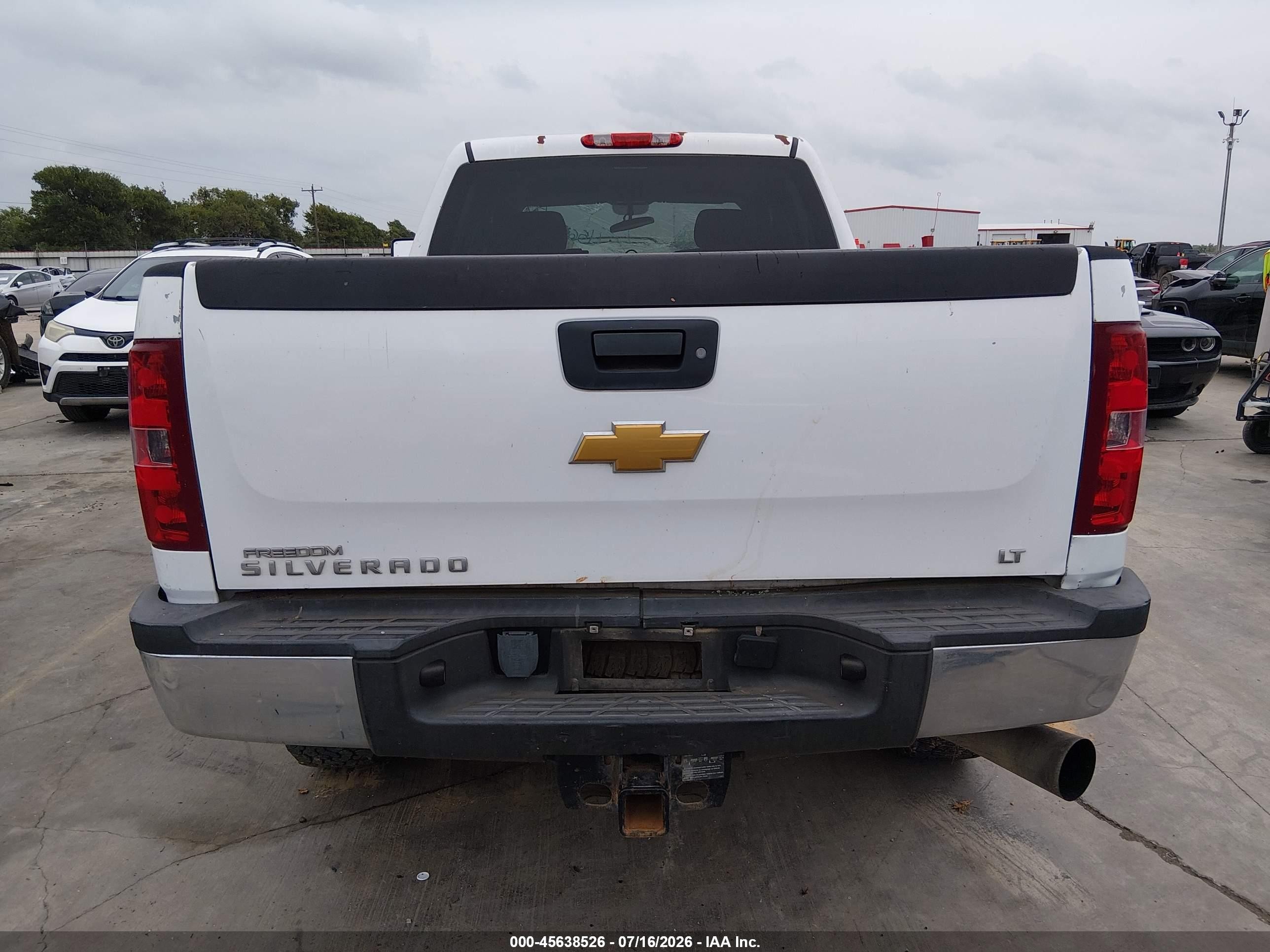 2014 Chevrolet Silverado 2500hd Lt White vin: 1GC1KXC83EF133980