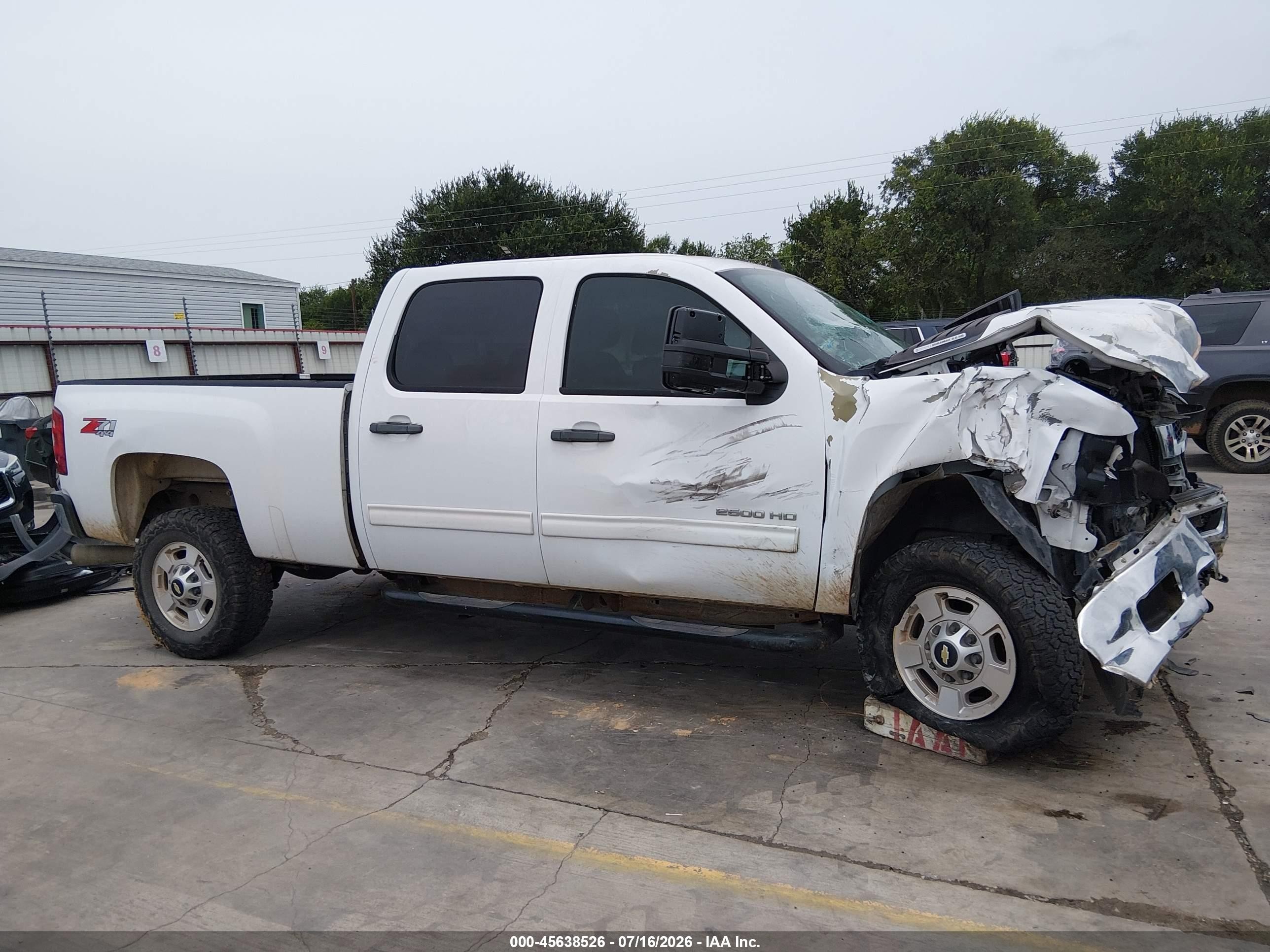2014 Chevrolet Silverado 2500hd Lt White vin: 1GC1KXC83EF133980