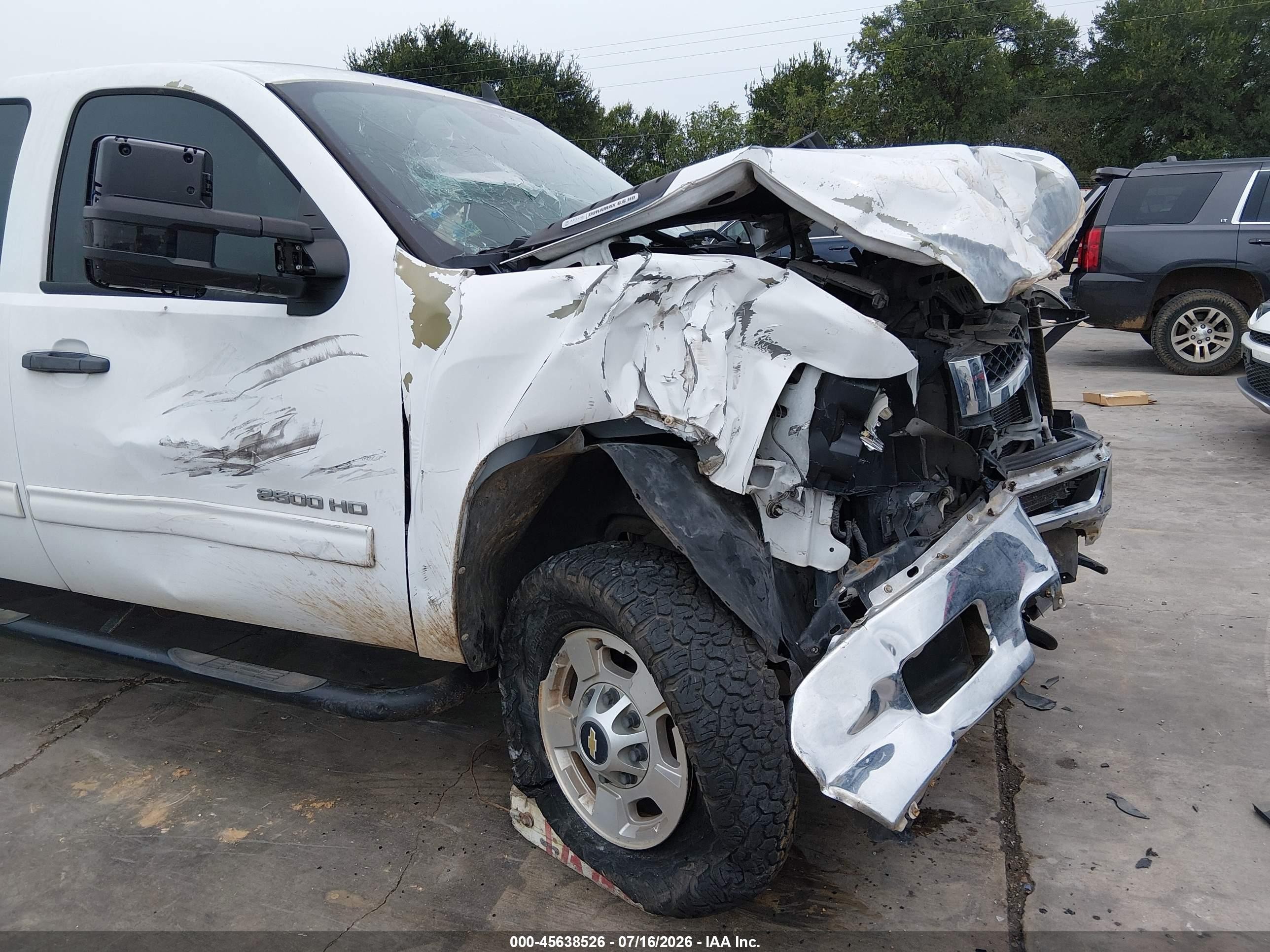2014 Chevrolet Silverado 2500hd Lt White vin: 1GC1KXC83EF133980