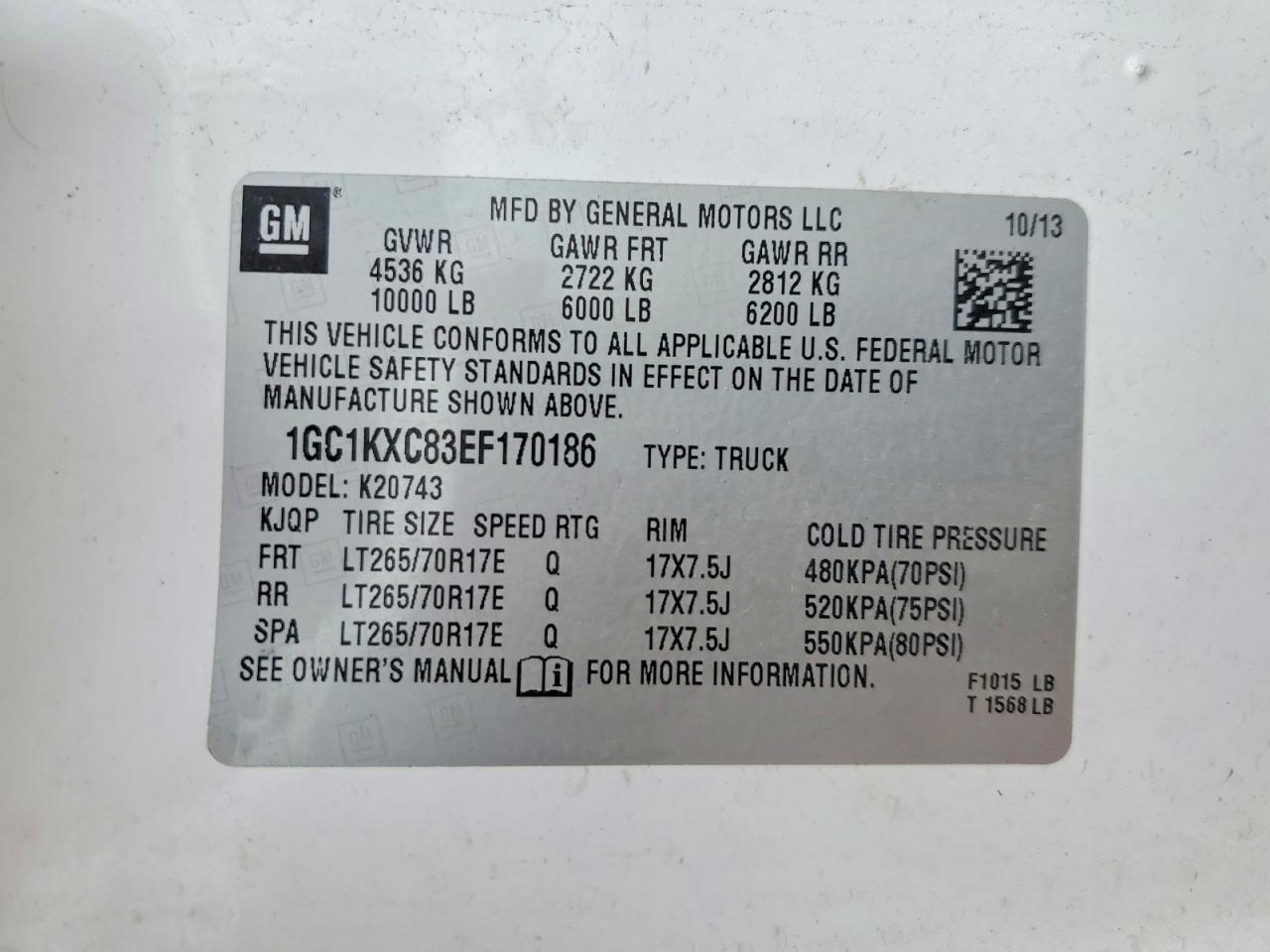 2014 Chevrolet Silverado K2500 Heavy Duty Lt Белый vin: 1GC1KXC83EF170186