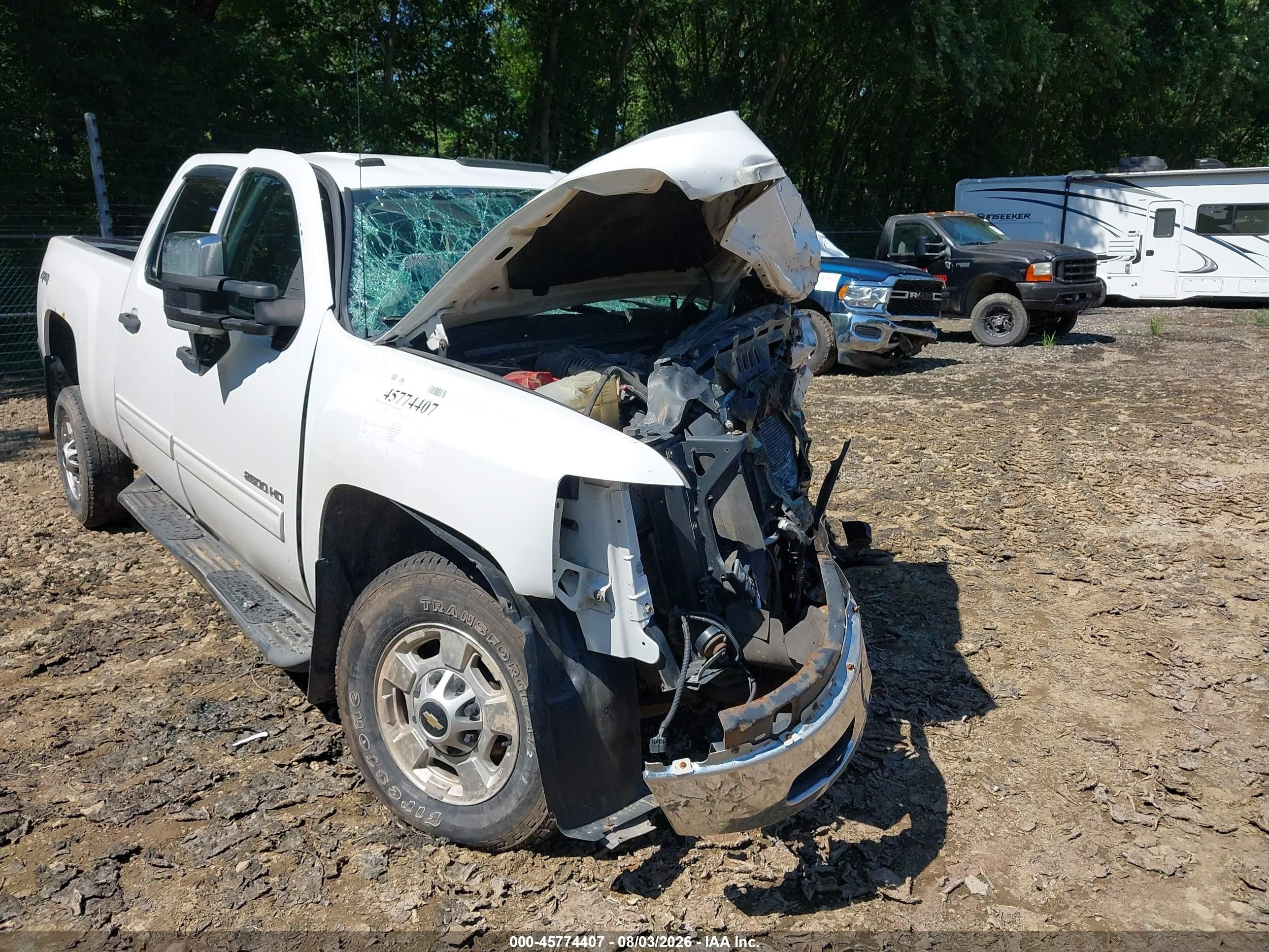 2011 Chevrolet Silverado 2500hd Lt White vin: 1GC1KXC85BF107716