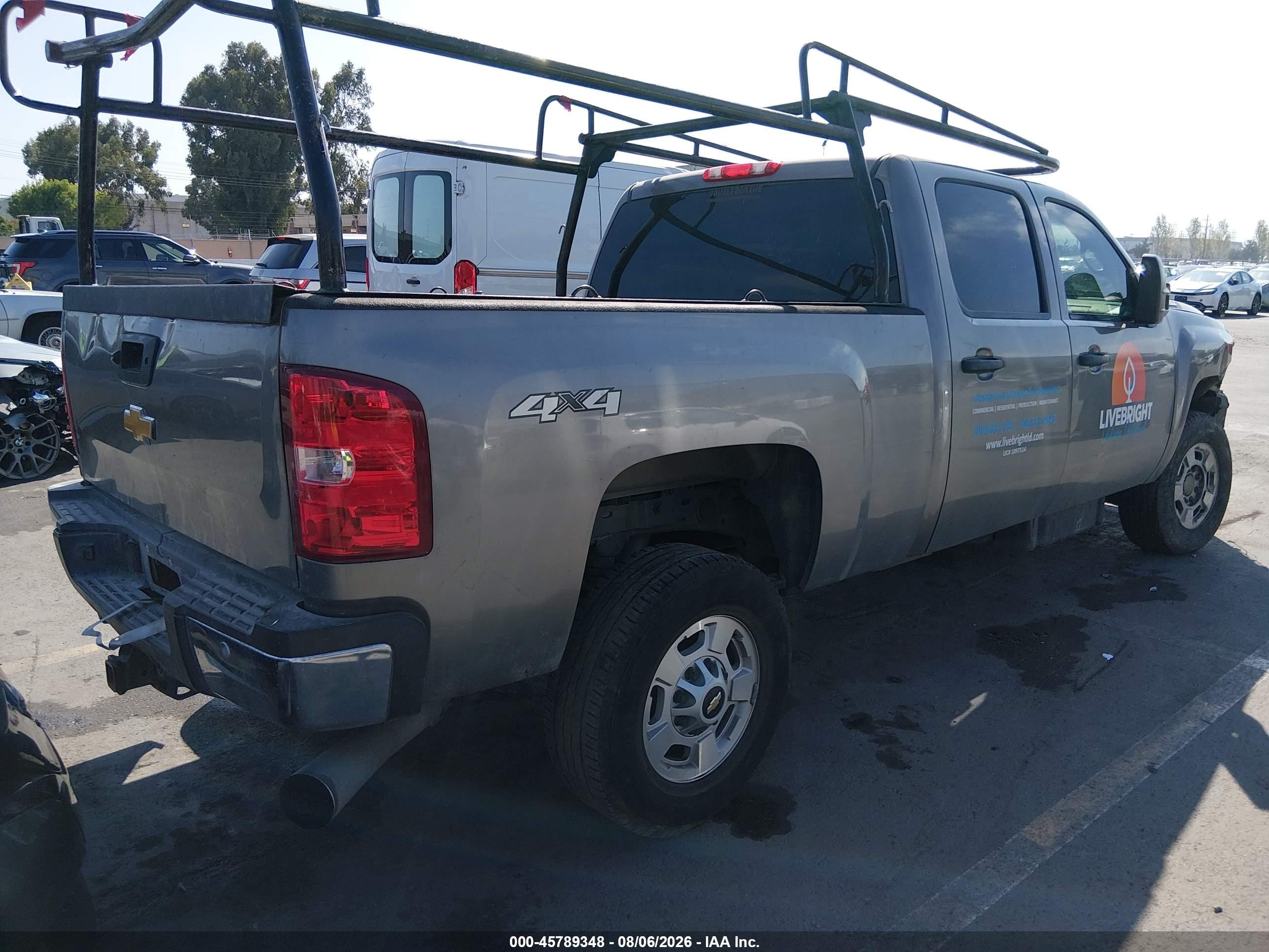 2012 Chevrolet Silverado 2500hd Lt Gray vin: 1GC1KXC86CF177582
