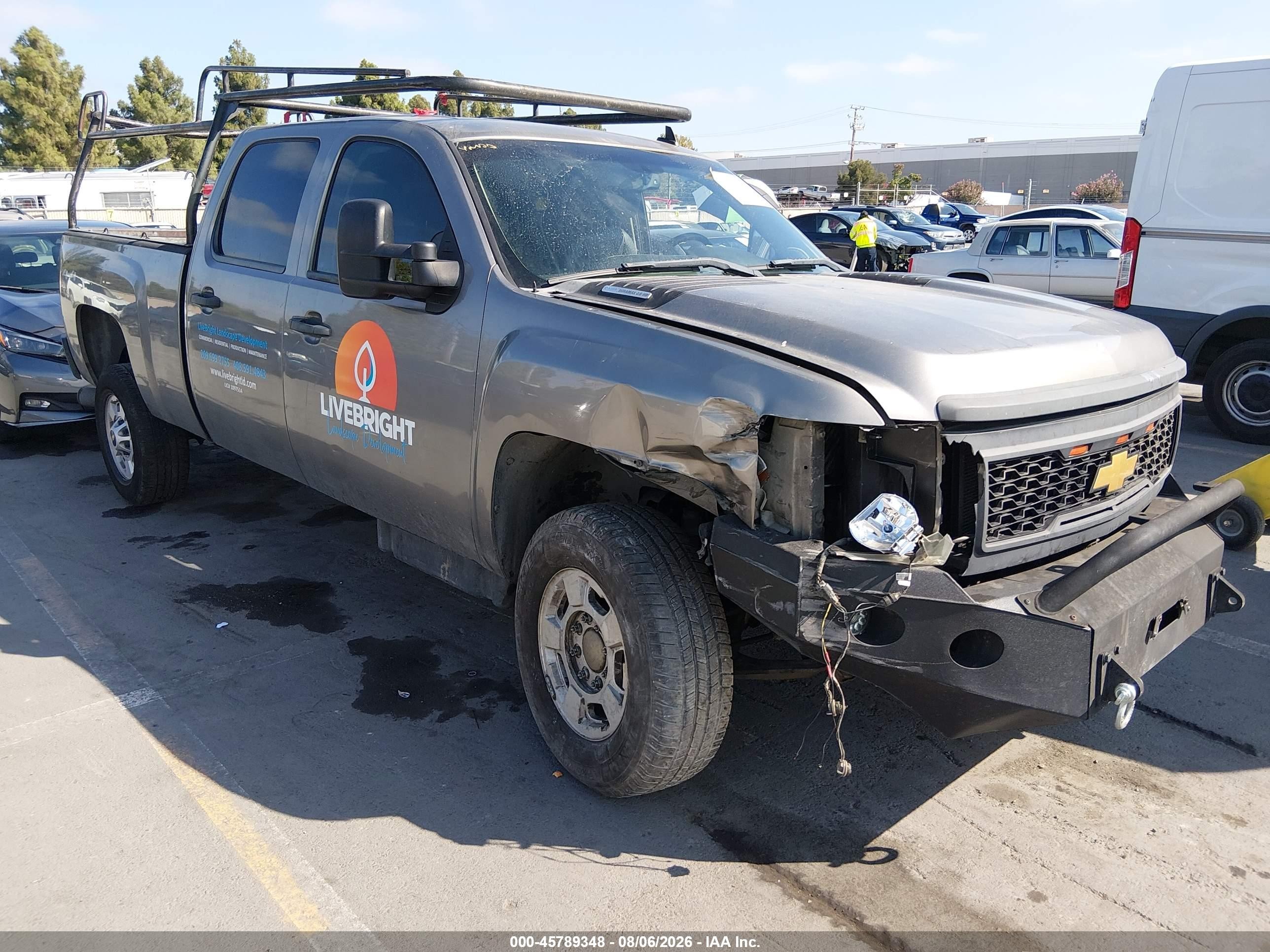 2012 Chevrolet Silverado 2500hd Lt Gray vin: 1GC1KXC86CF177582
