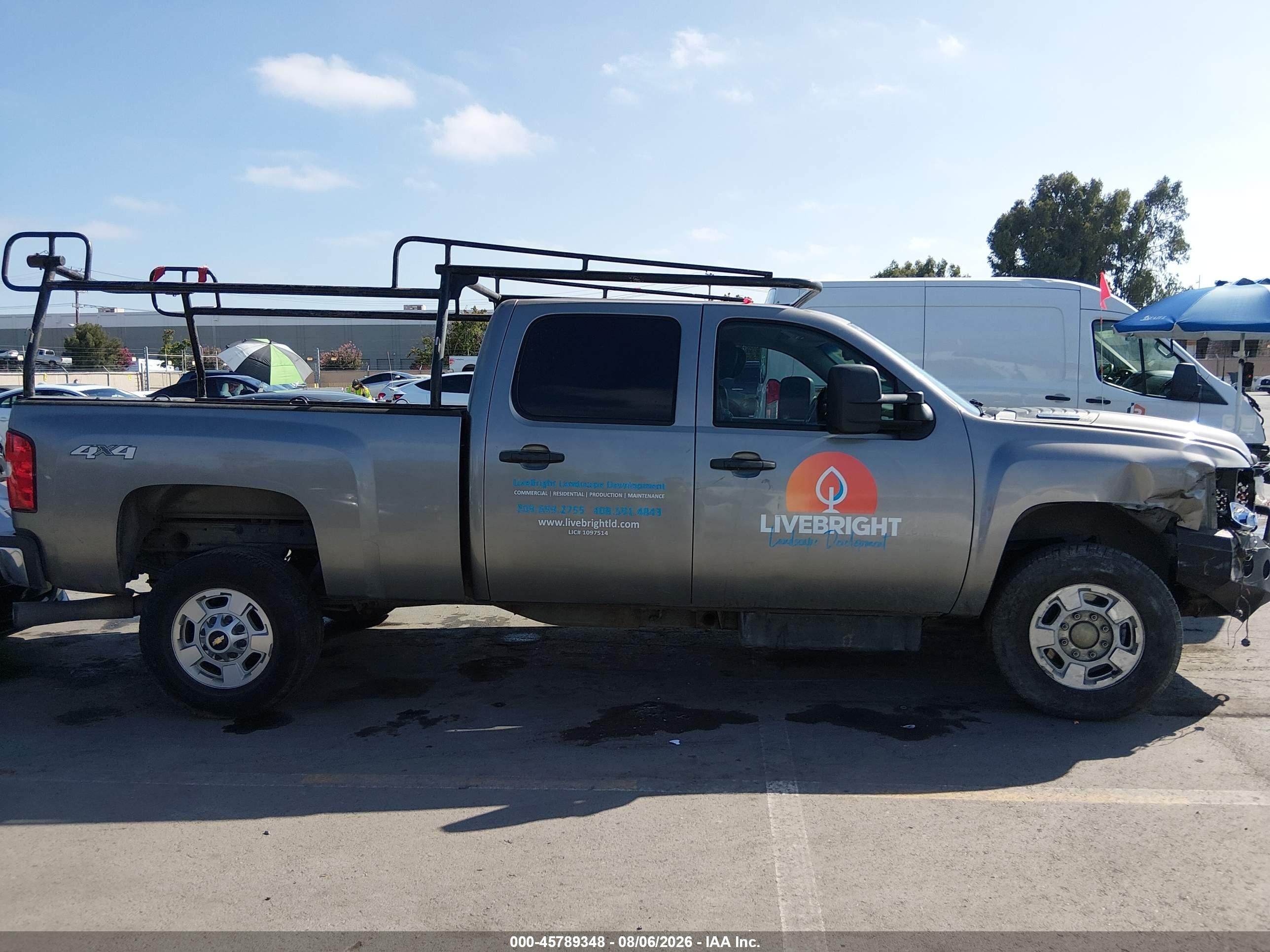 2012 Chevrolet Silverado 2500hd Lt Gray vin: 1GC1KXC86CF177582