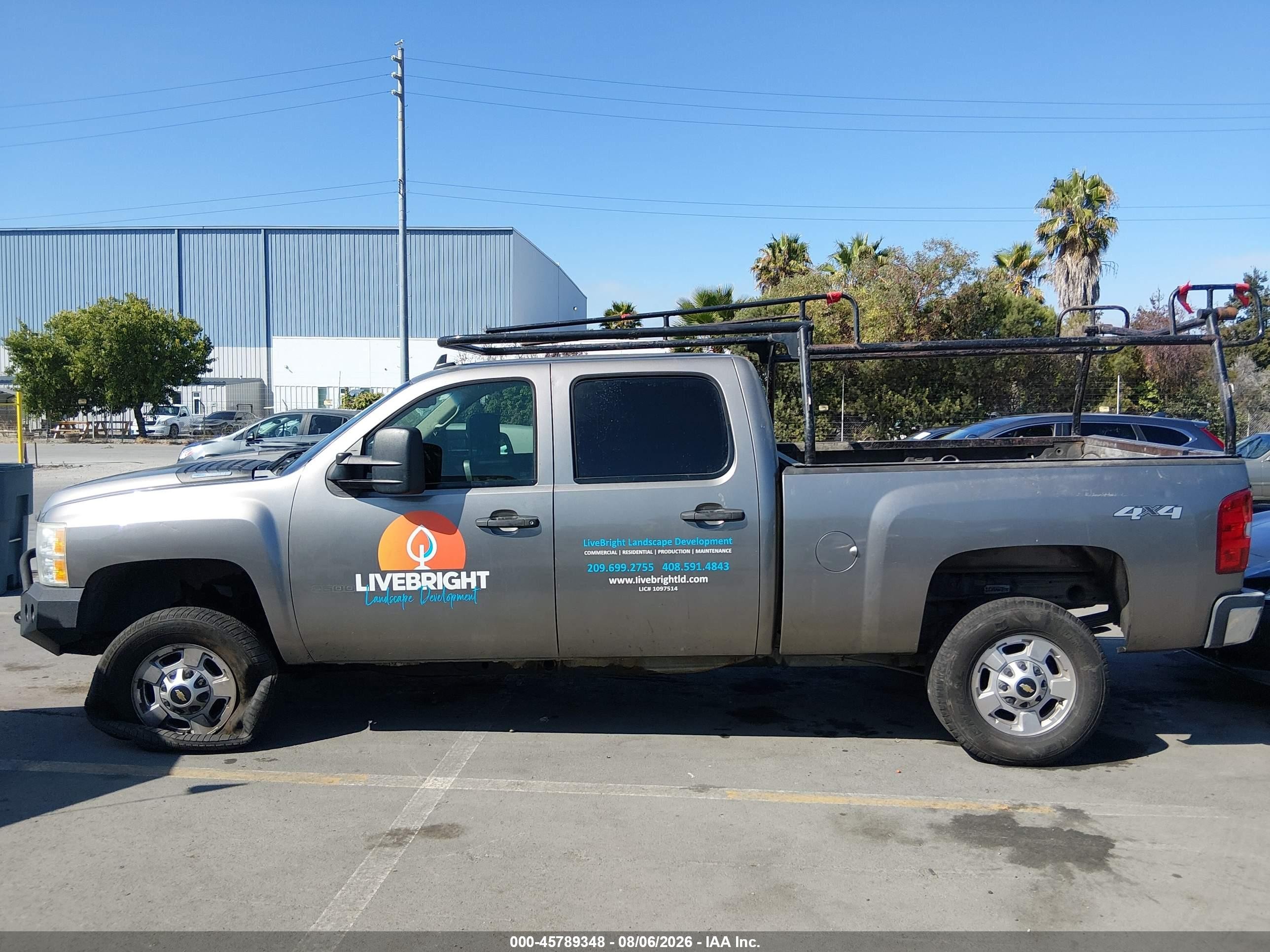 2012 Chevrolet Silverado 2500hd Lt Gray vin: 1GC1KXC86CF177582