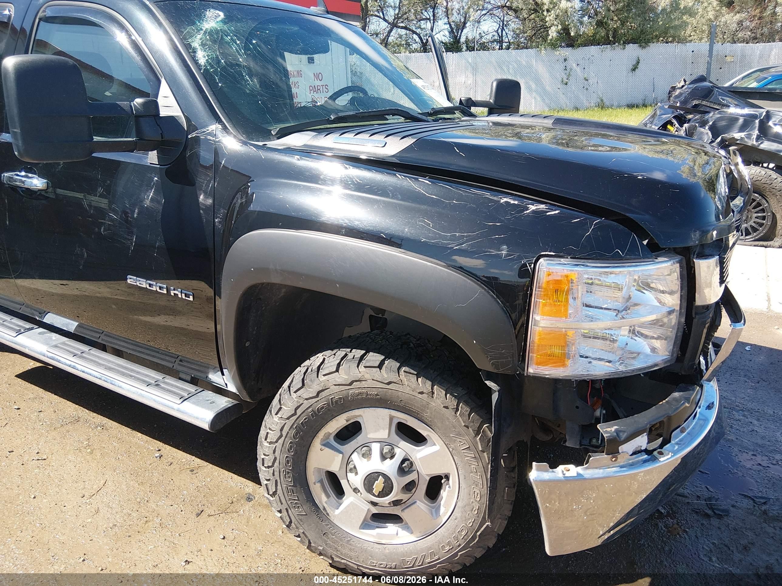 2013 Chevrolet Silverado 2500hd Lt Black vin: 1GC1KXC87DF239816