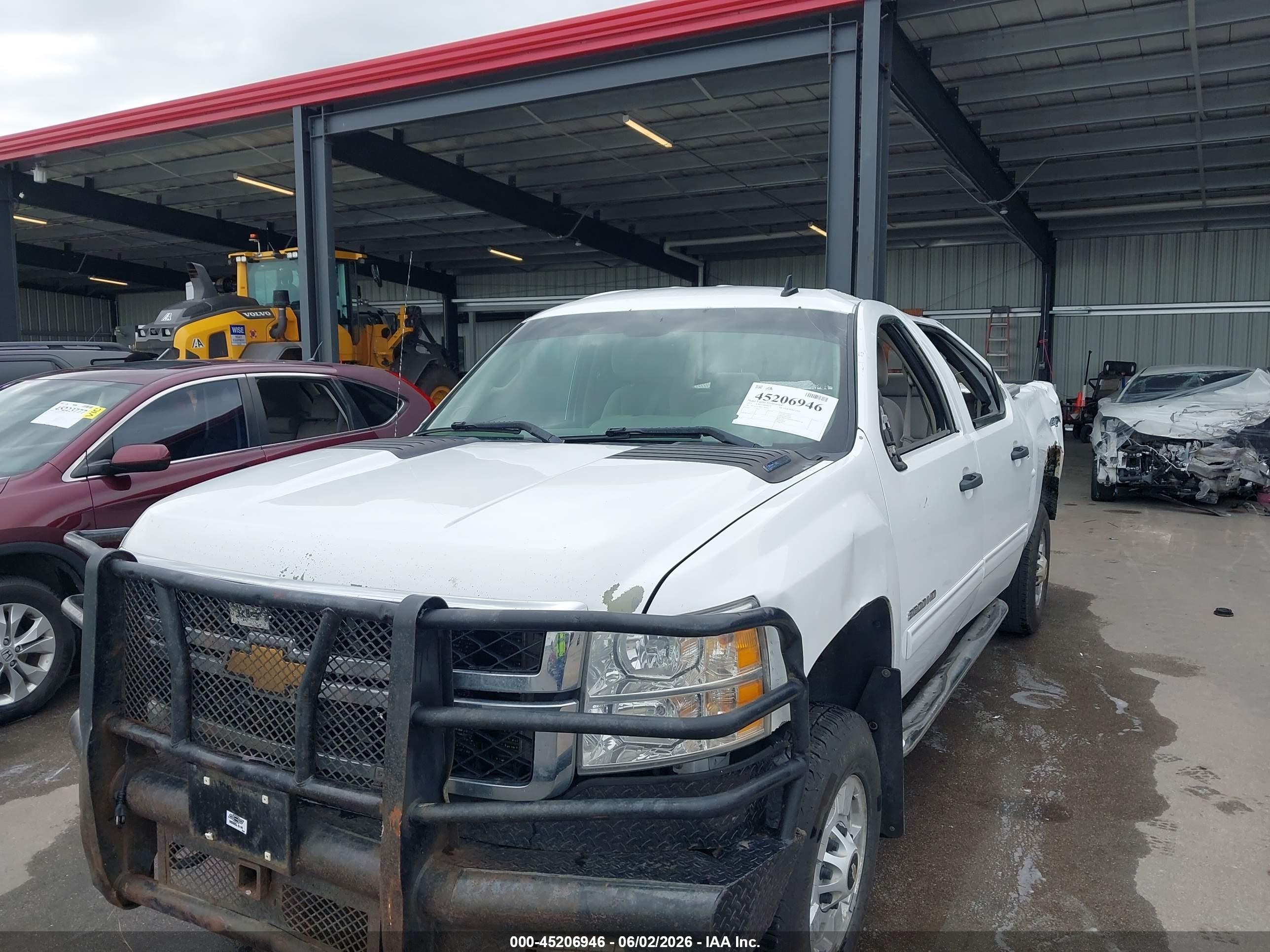2013 Chevrolet Silverado 2500hd Lt White vin: 1GC1KXC88DF186205