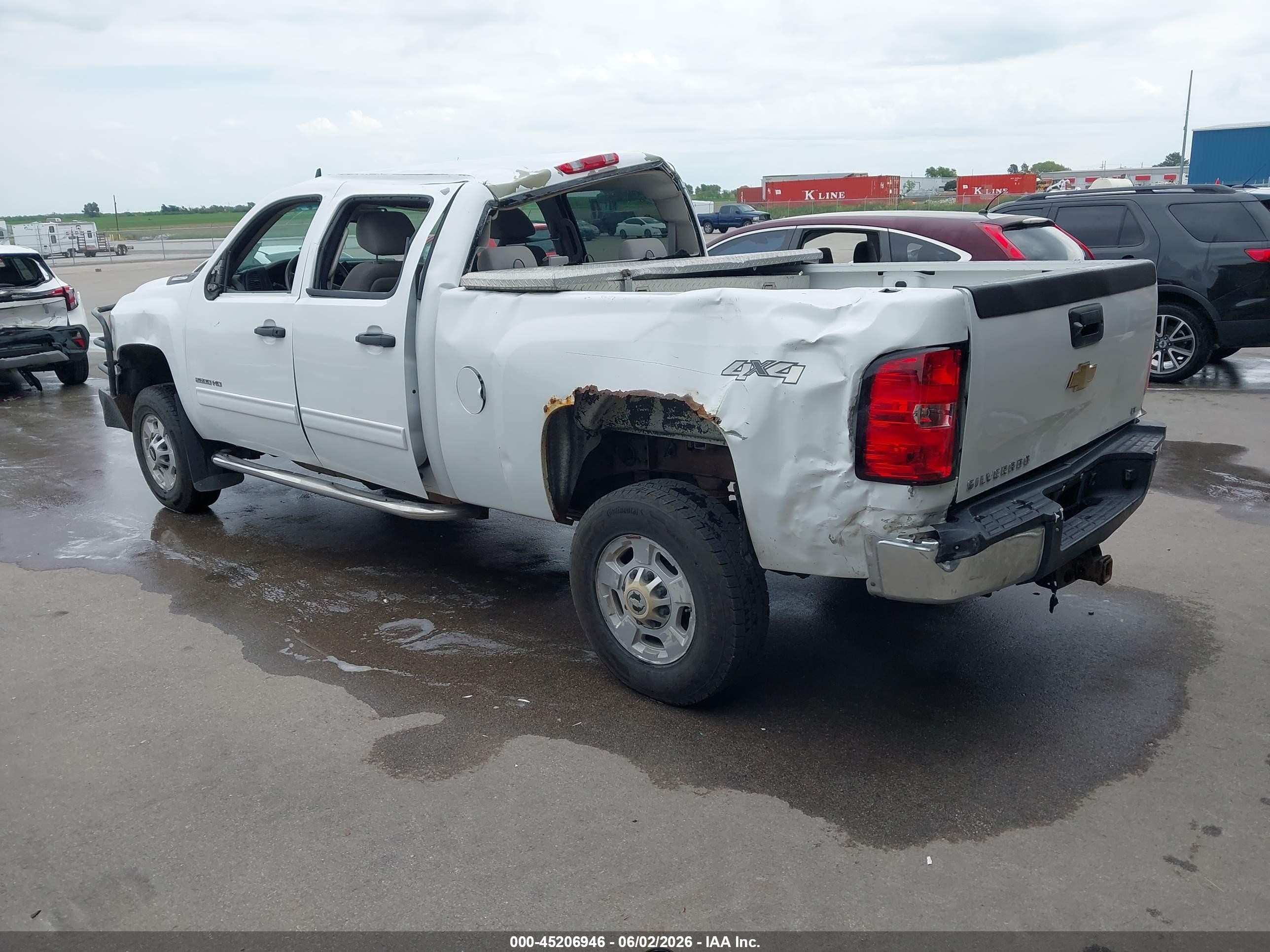 2013 Chevrolet Silverado 2500hd Lt White vin: 1GC1KXC88DF186205