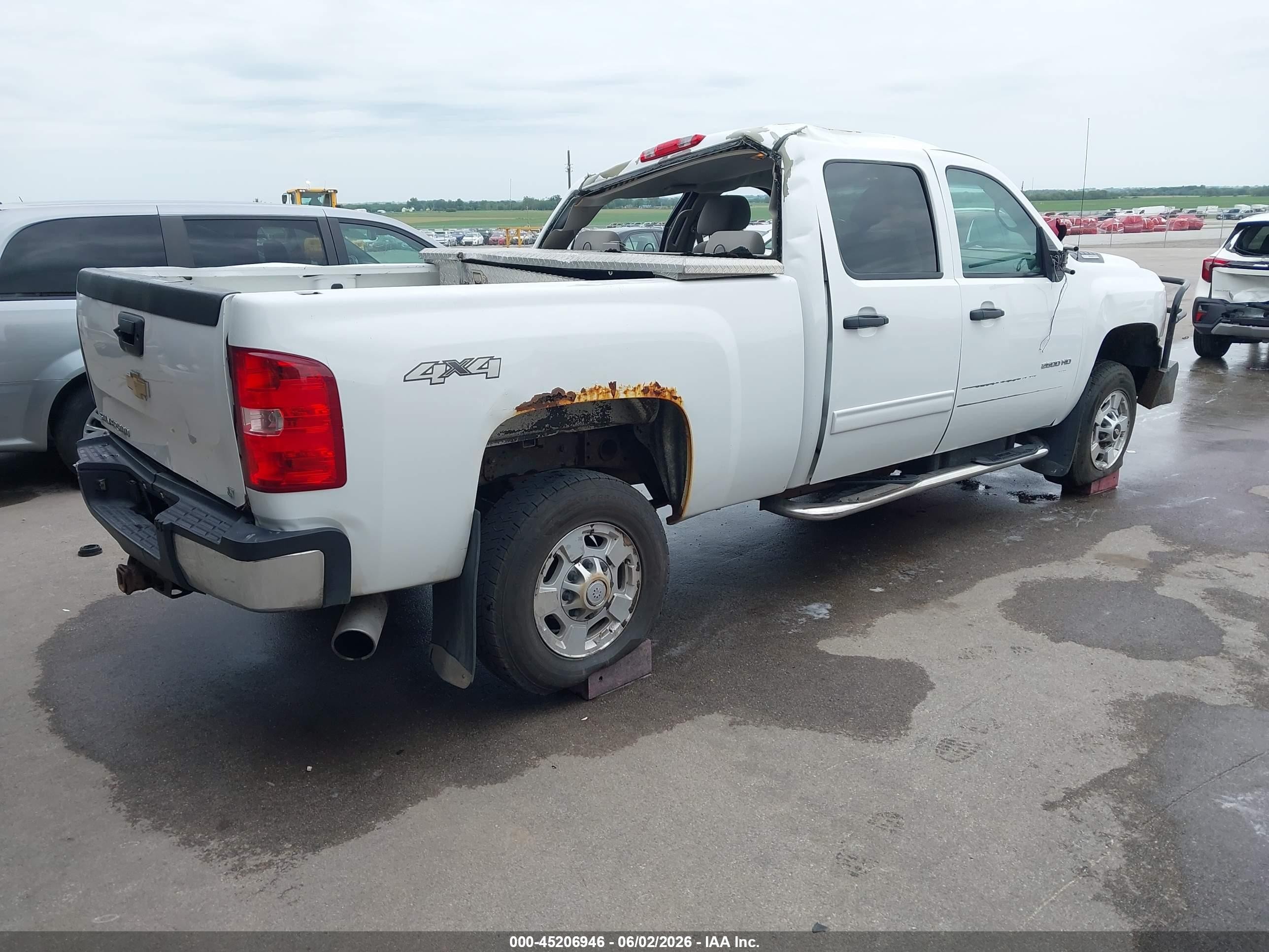 2013 Chevrolet Silverado 2500hd Lt White vin: 1GC1KXC88DF186205