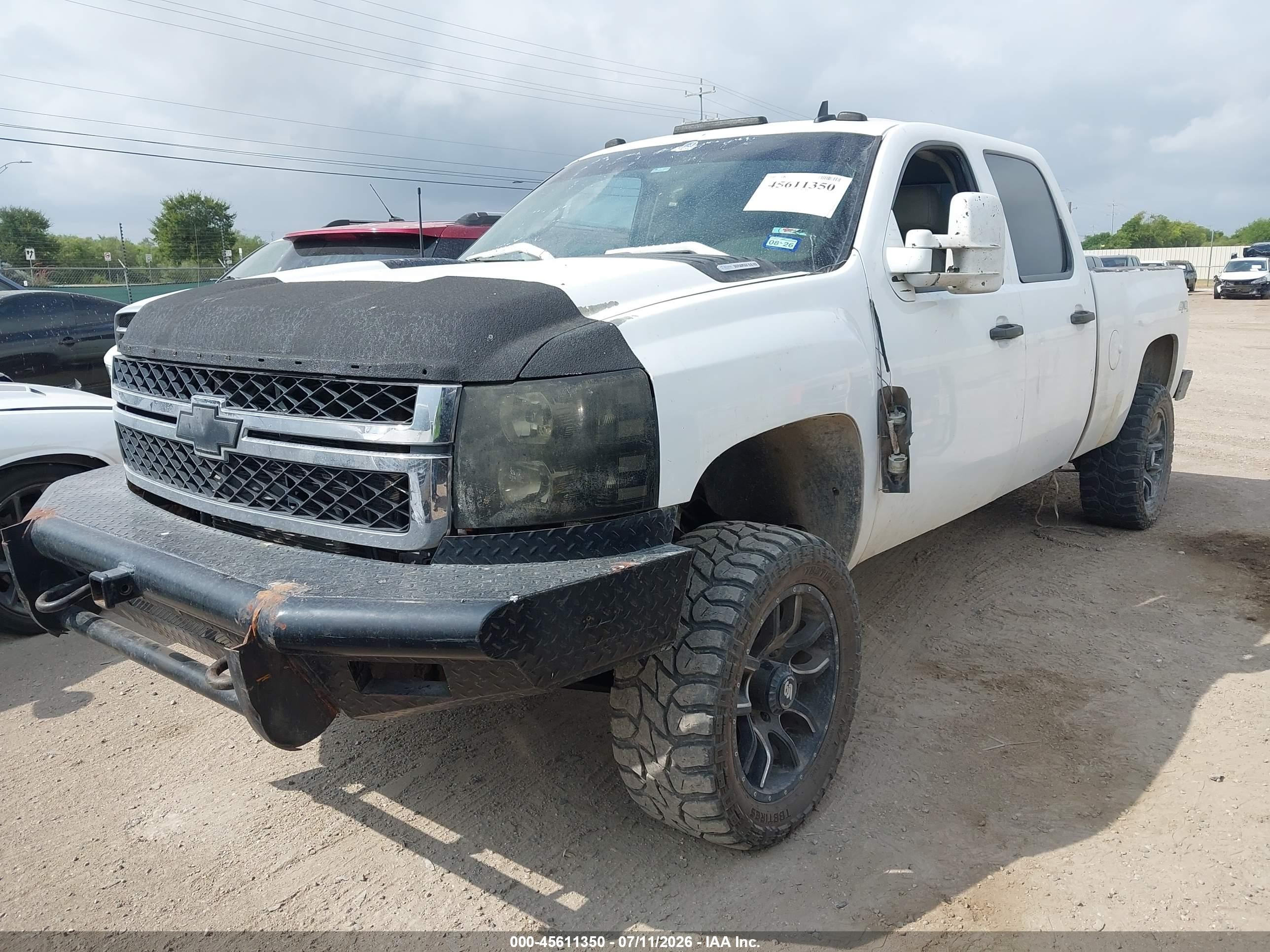 2012 Chevrolet Silverado 2500hd Lt White vin: 1GC1KXC89CF188236