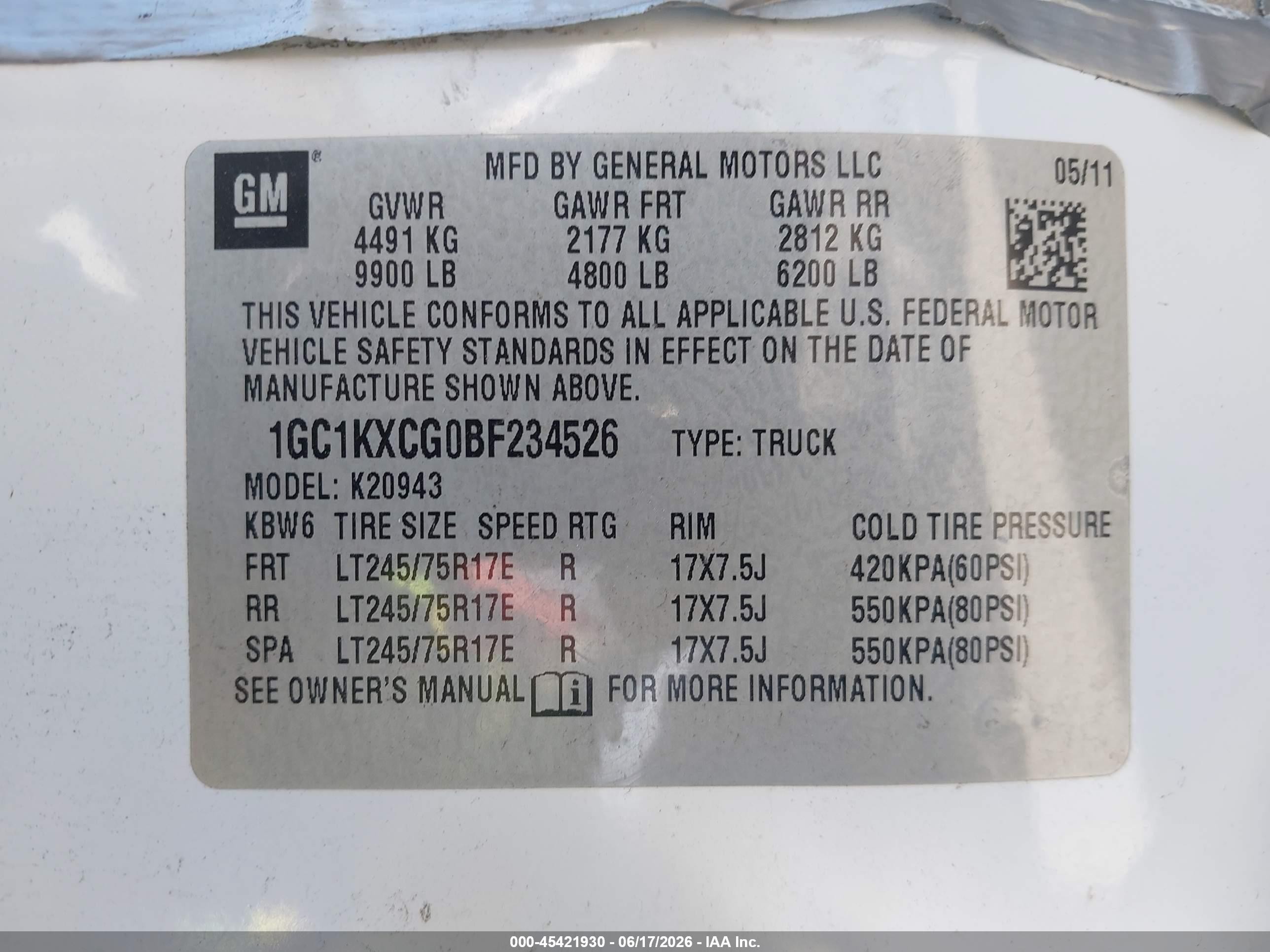 2011 Chevrolet Silverado 2500hd Lt White vin: 1GC1KXCG0BF234526